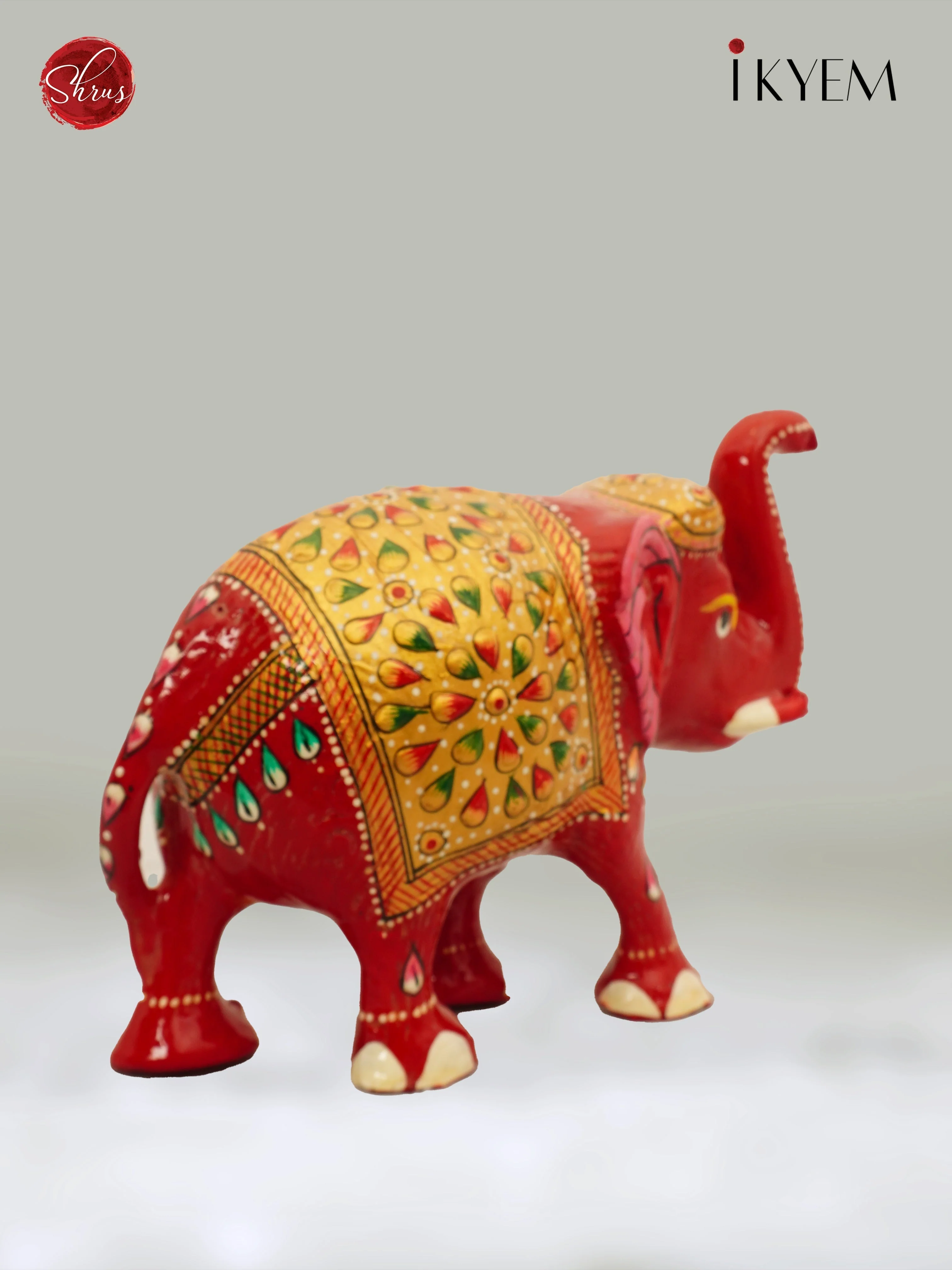 Meenakari Elephant Idol - Image 3