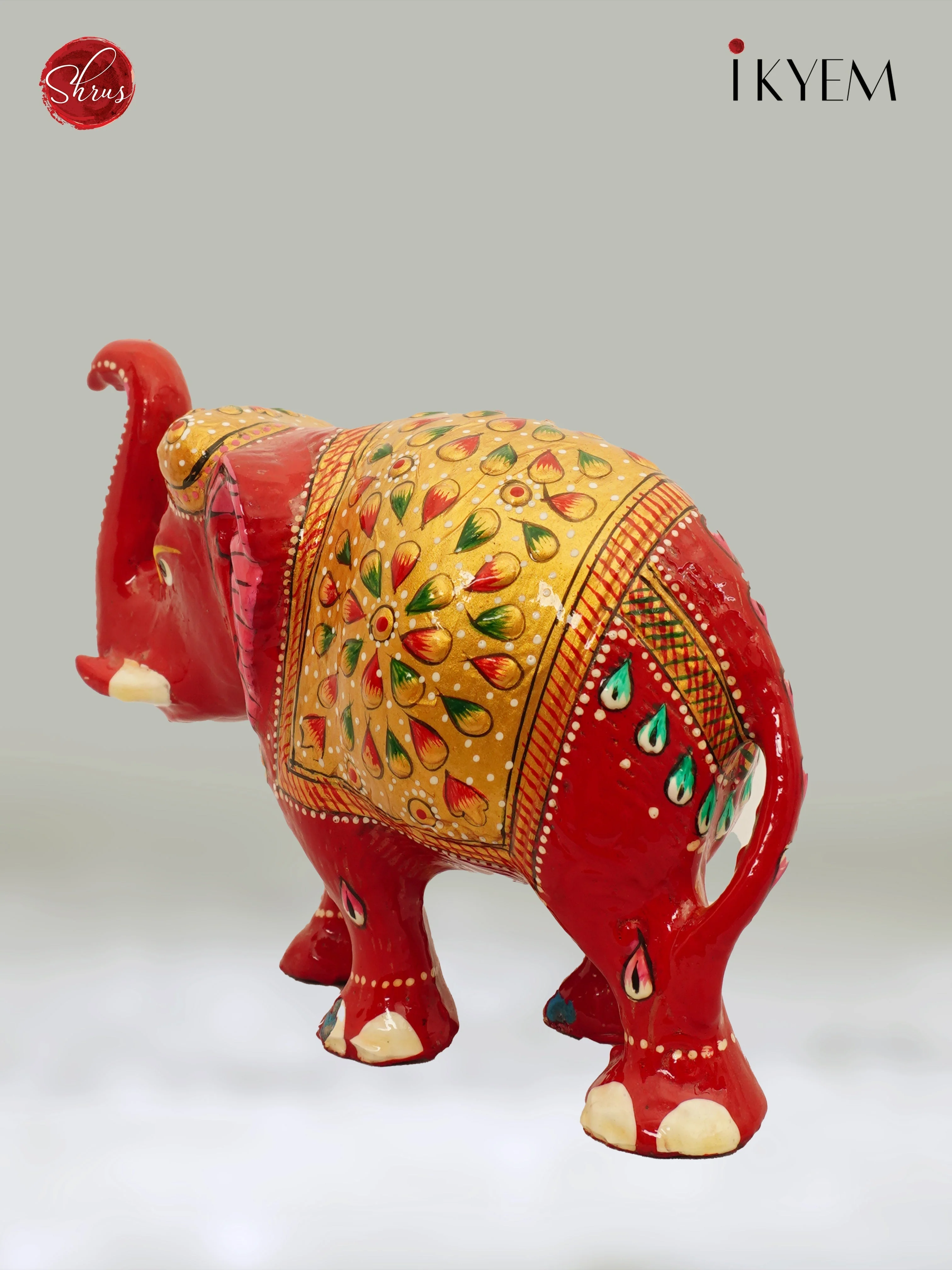 Meenakari Elephant Idol - Image 4