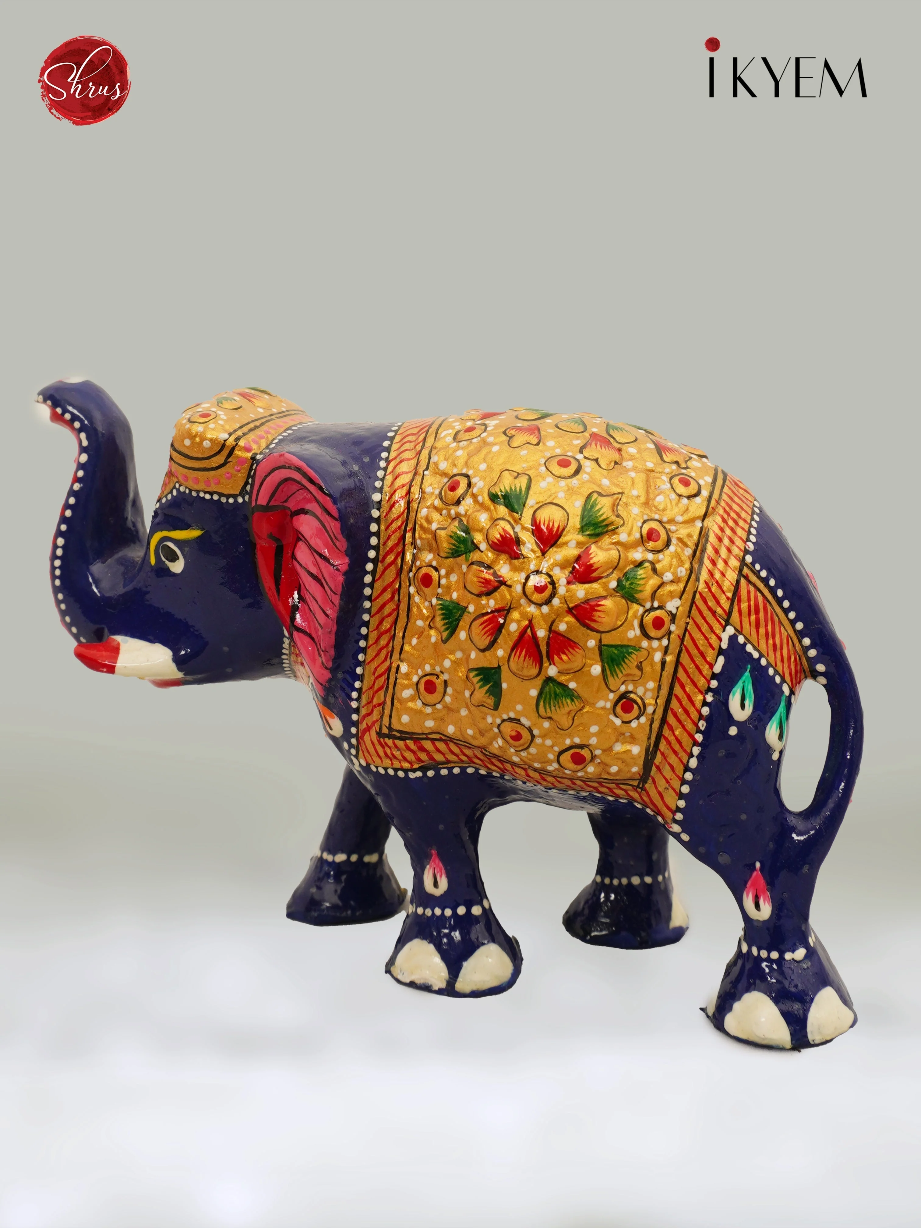 Meenakari Wooden Elephant - Image 4