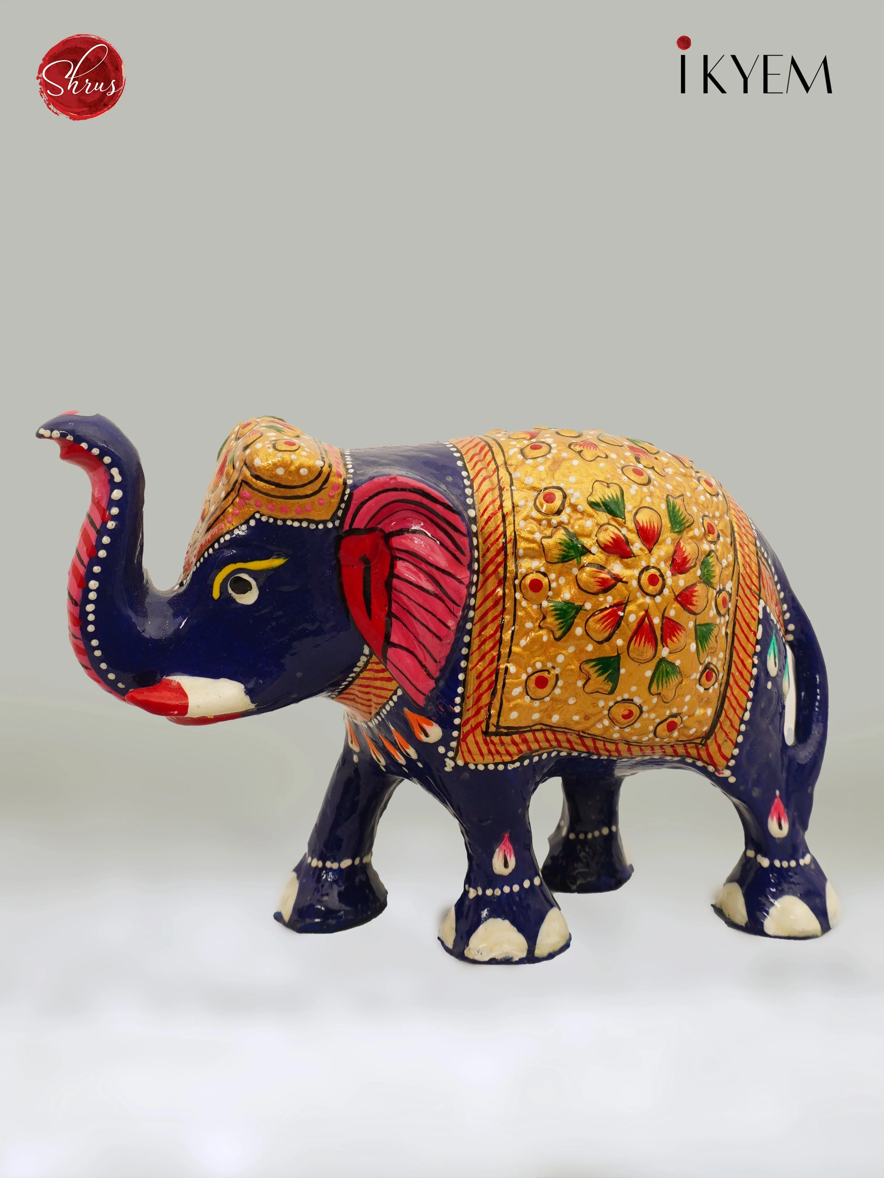 Meenakari Wooden Elephant - Image 5