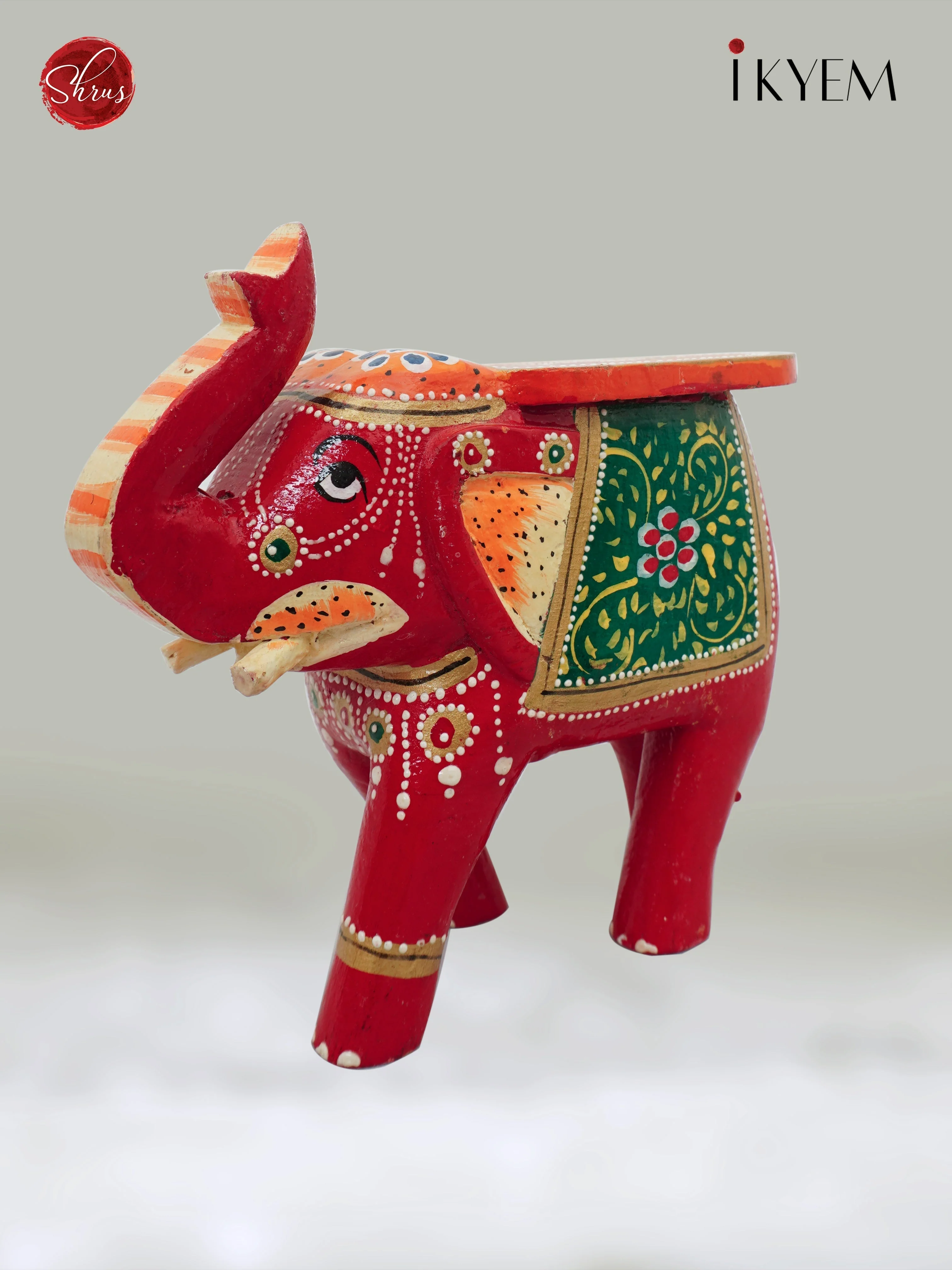 Elephant (Wooden) Stool - Return Gift - Image 3