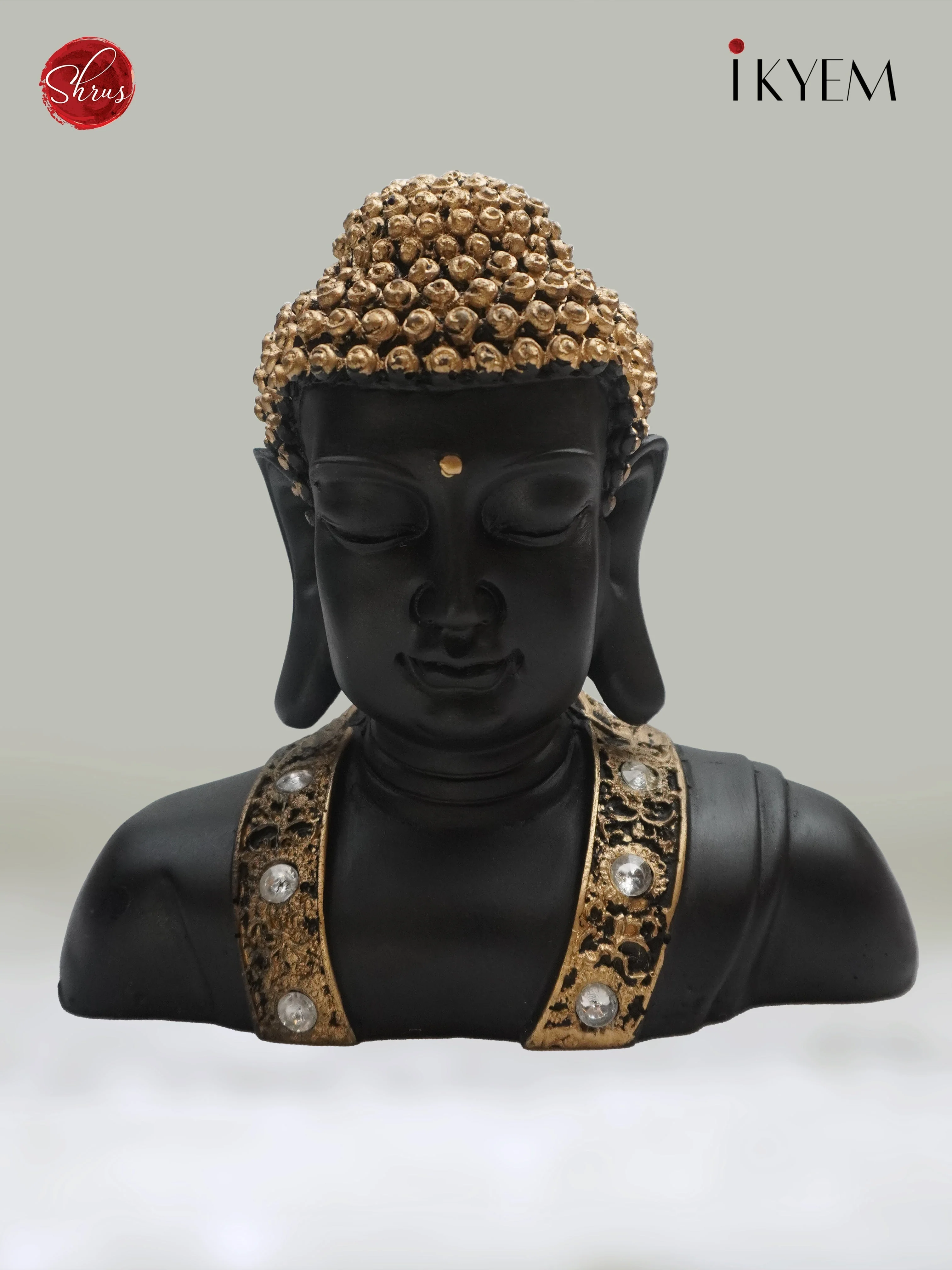 Black(Poly Resin) Buddha Idol