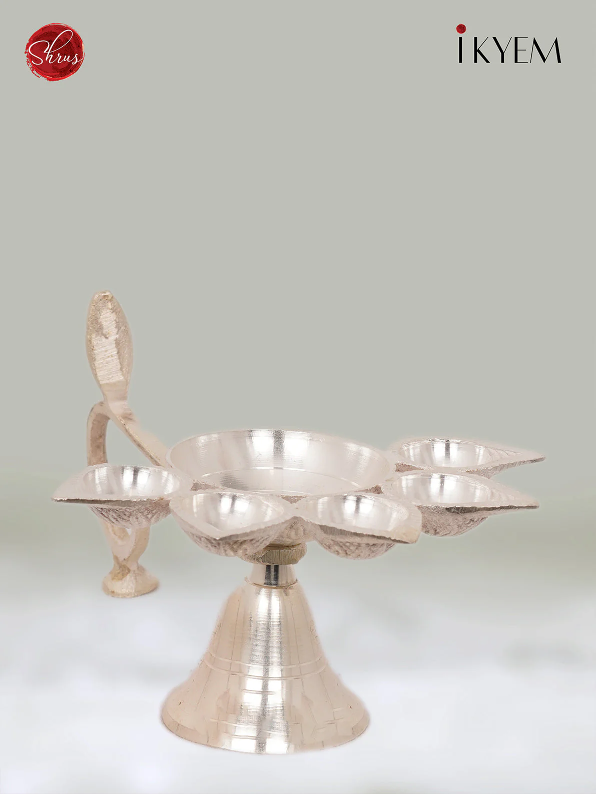 Silver Aarthi Lamp - 3 Inch - 3E26134