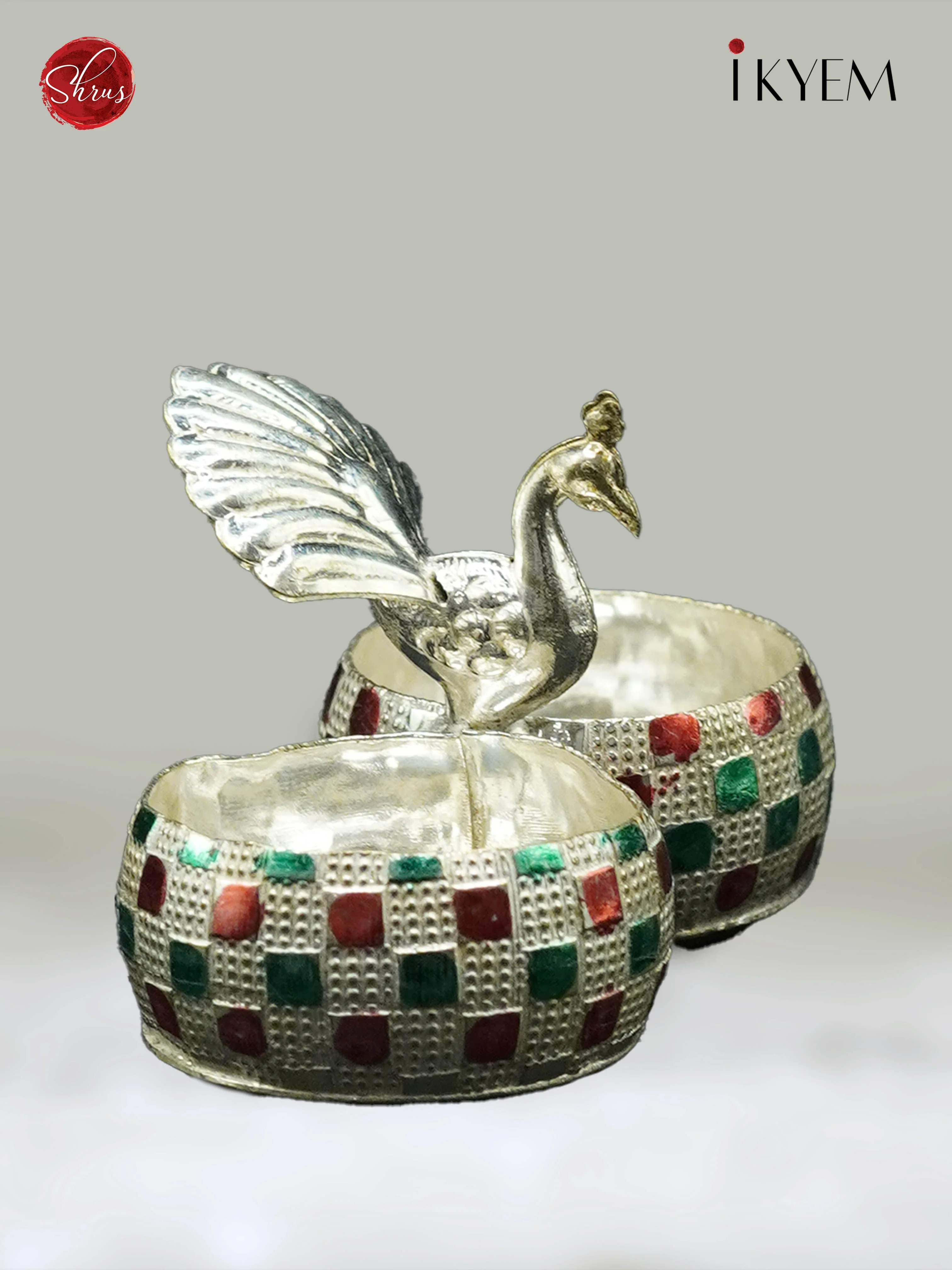 Peacock Kumkumam Holder