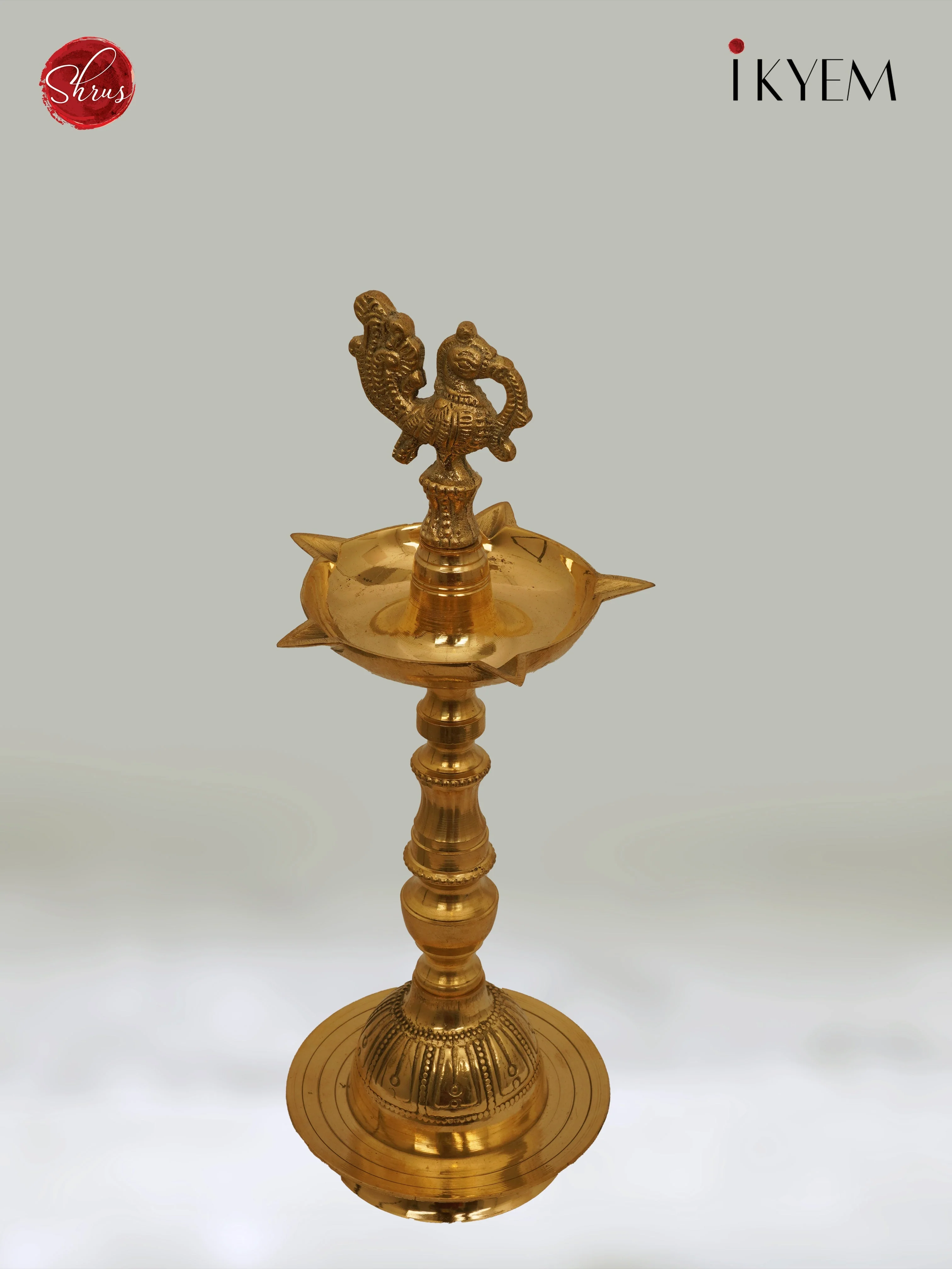 Brass Annam Kuthu Velakku with 5 faces - Image 4