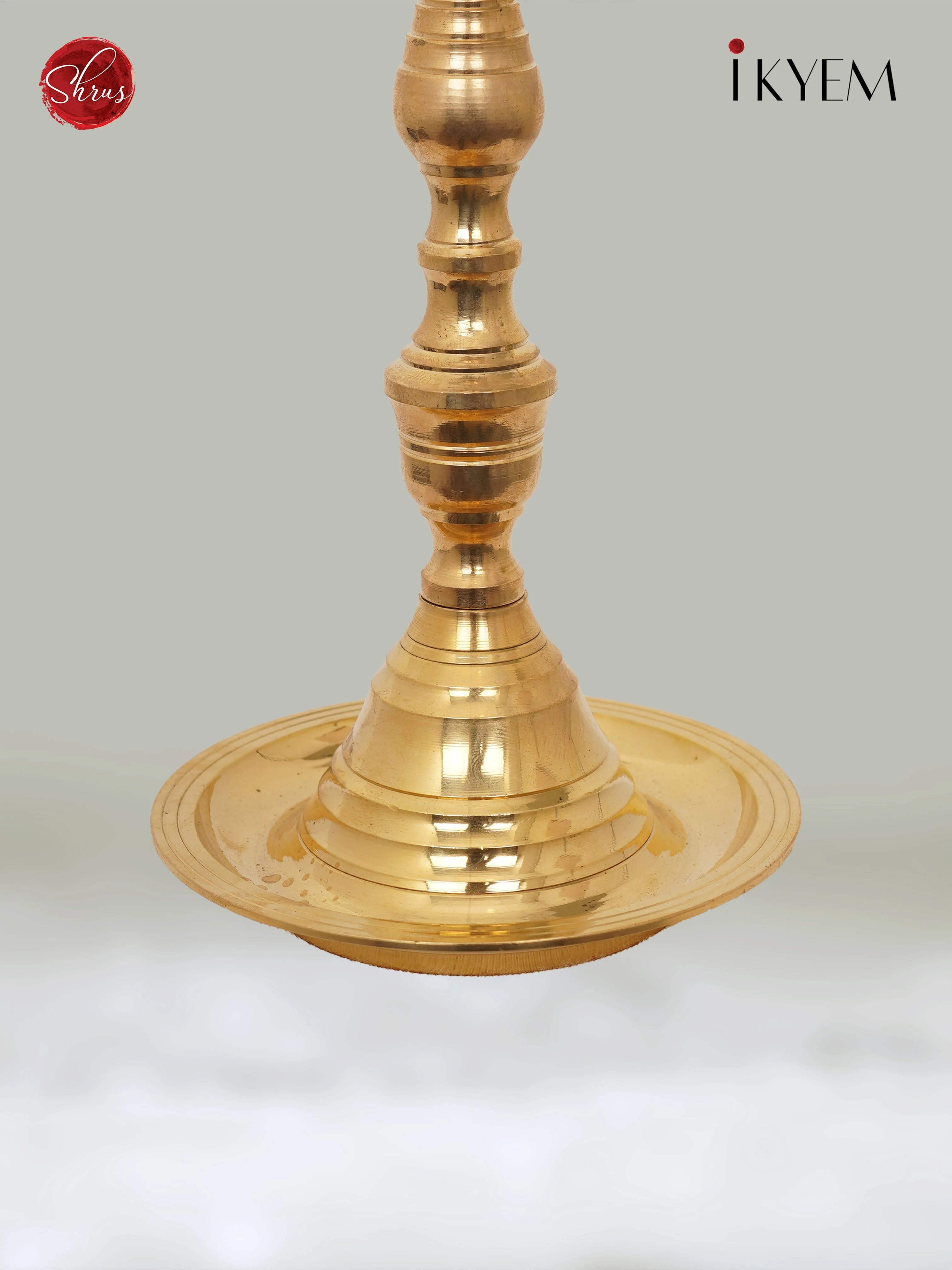 Brass Vel Kuthu Velakku with 5 Thirees - Image 3
