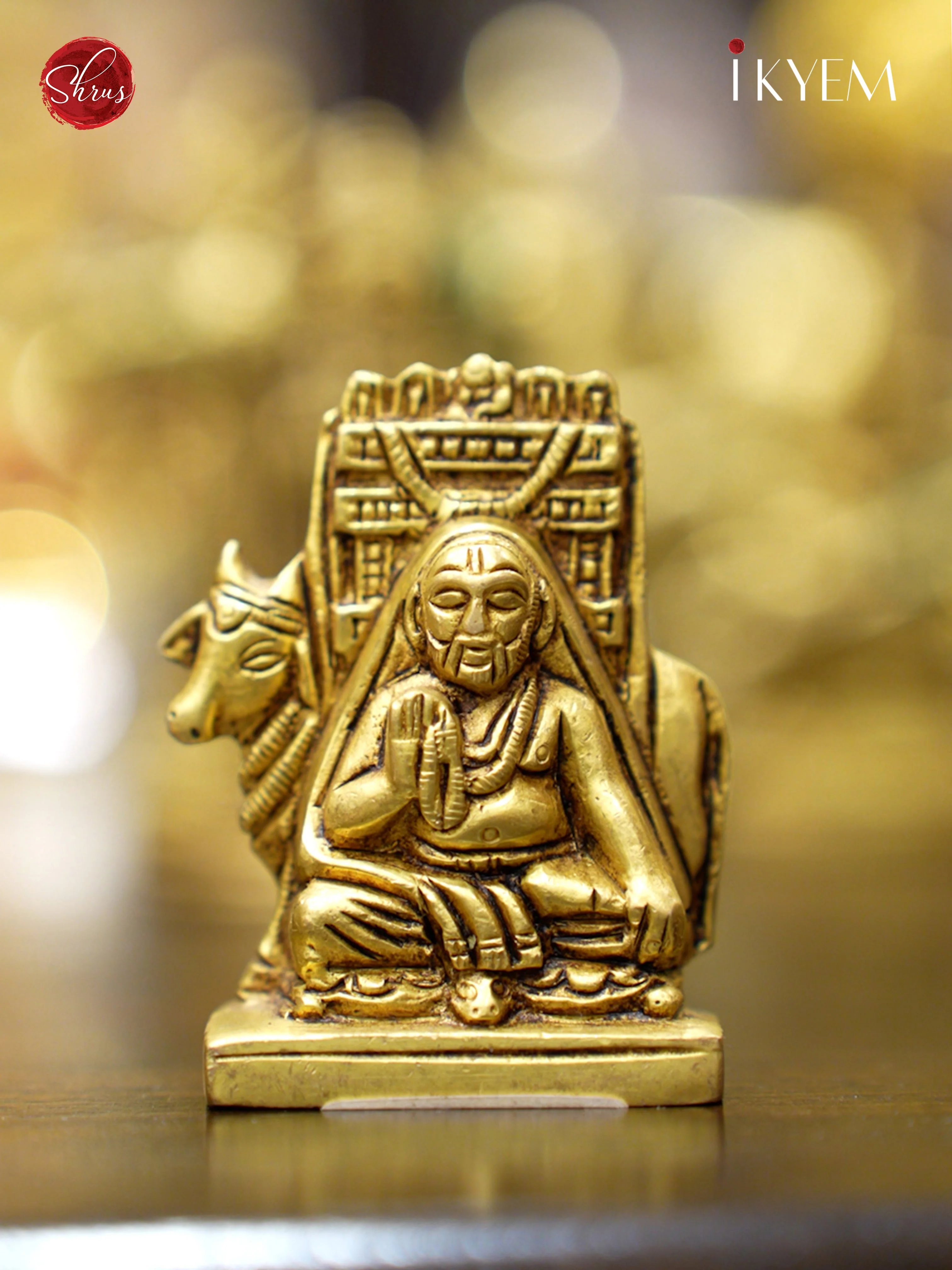 Raghavendra Swamy Brass Idol
