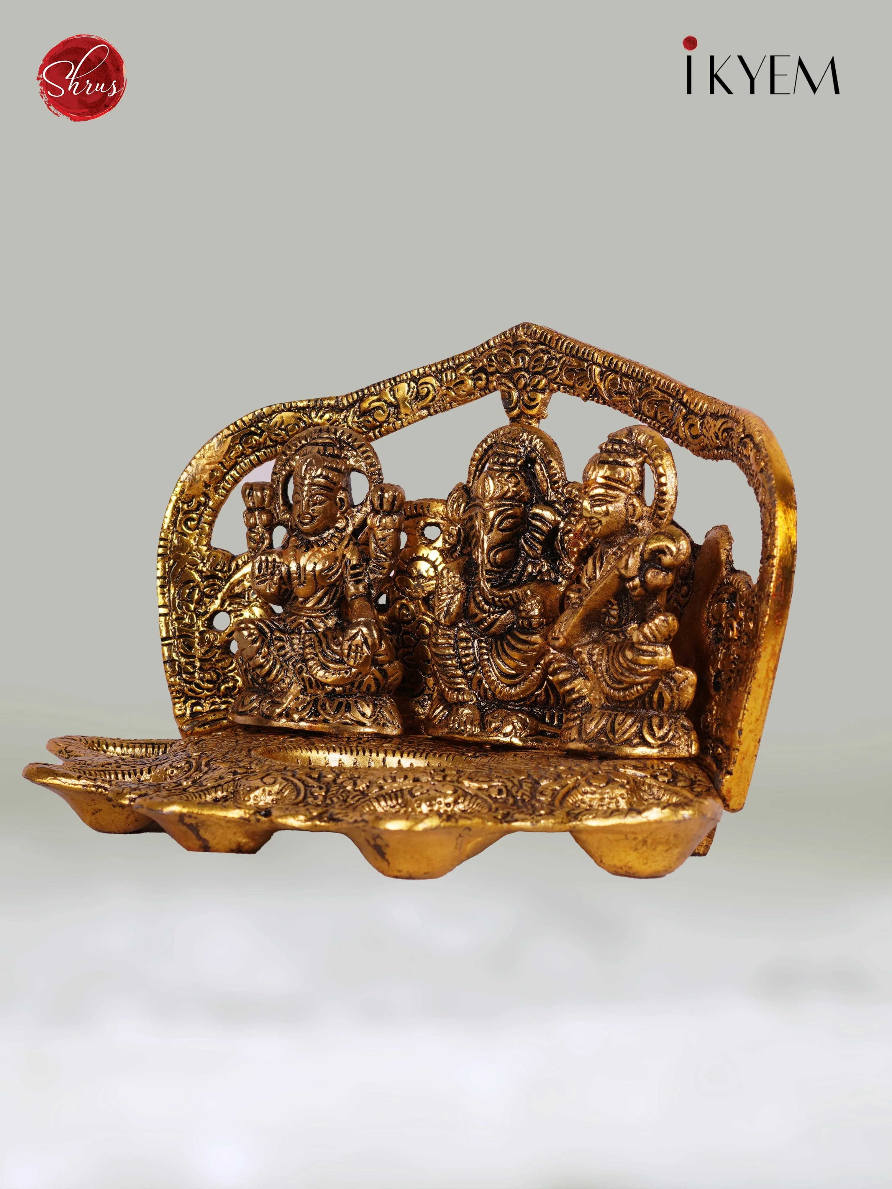 Ganesha , lakshmi , saraswathi vilakku - Return Gift - Image 2