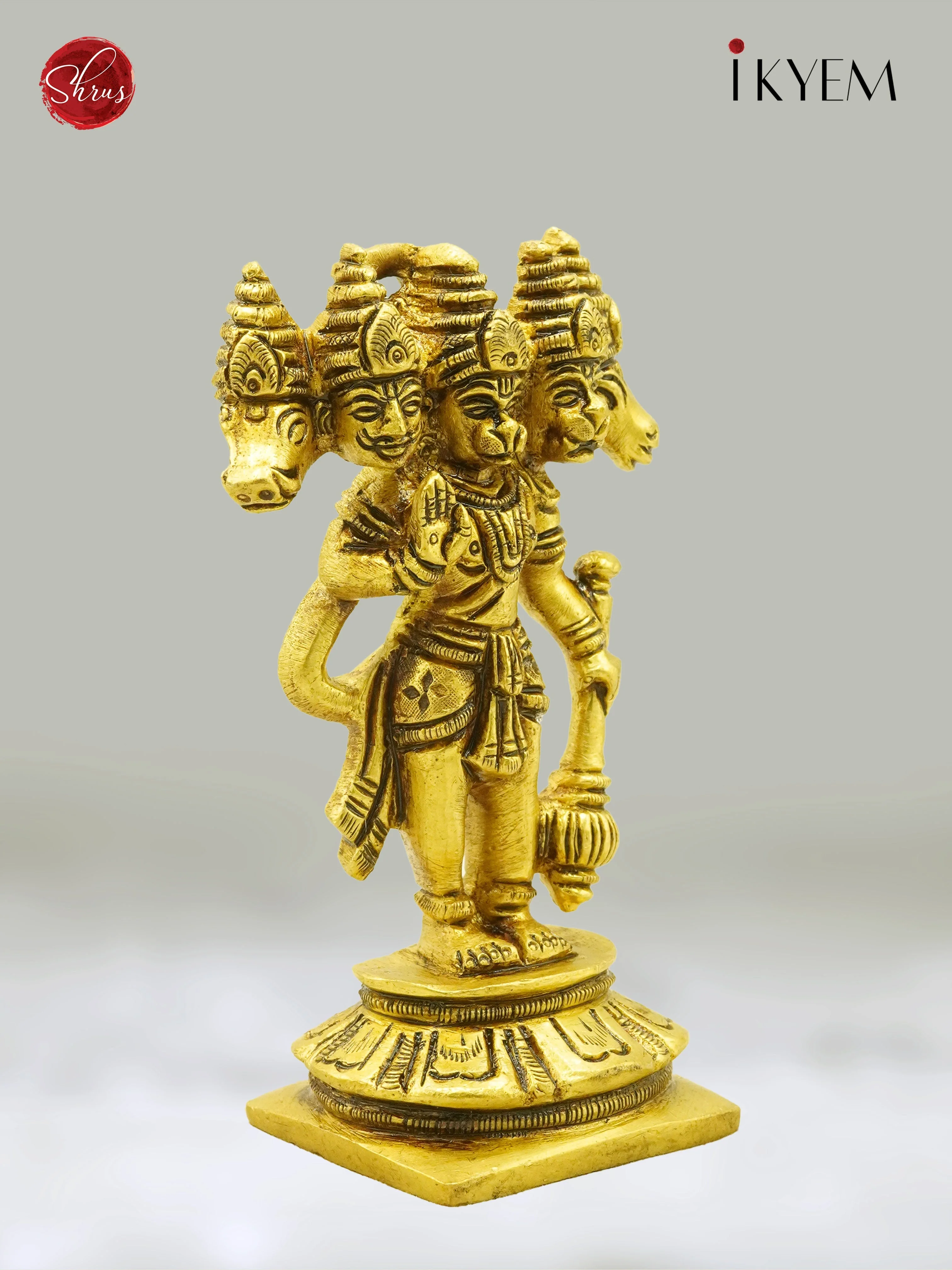 Panchamuki Hanuman Brass Idol - Return Gift - Image 2