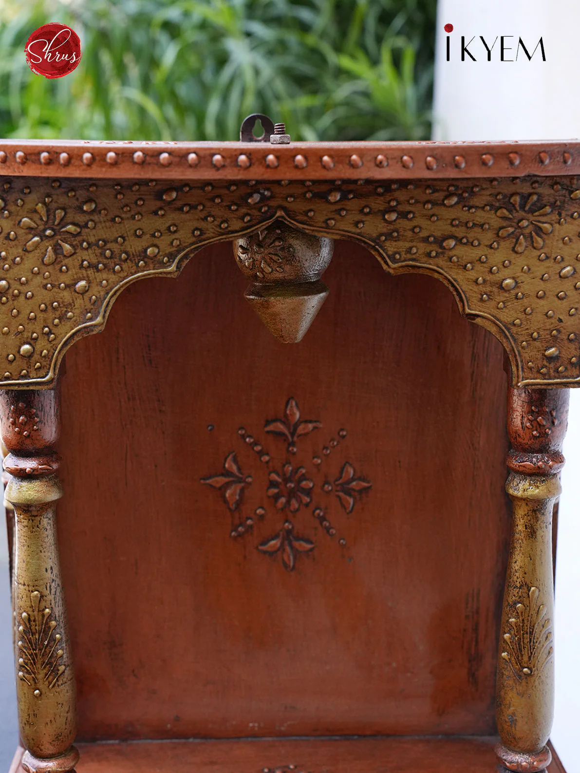 Wooden Hand painted Pooja Mantap - Pooja Article - Image 3