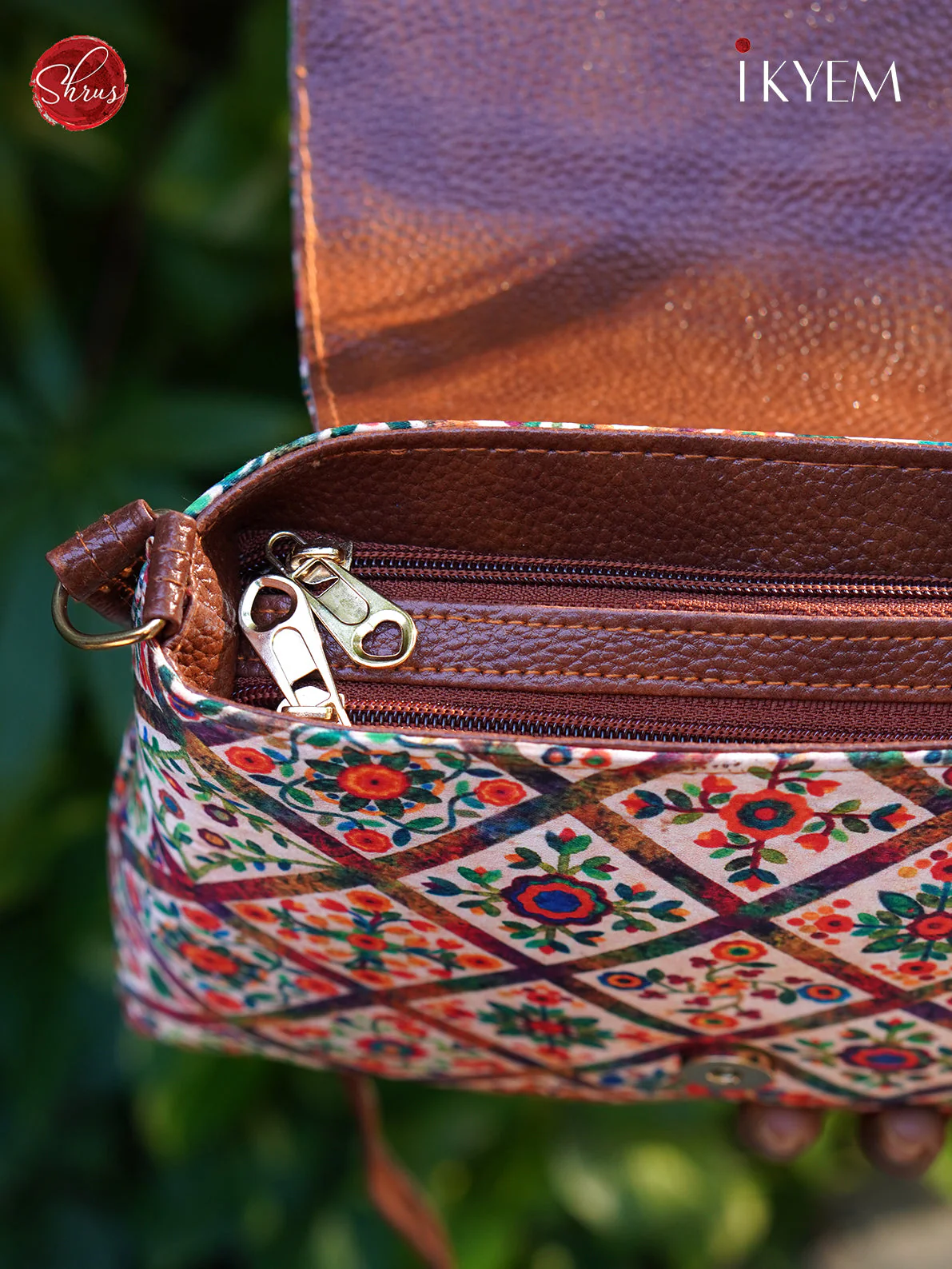 Cream & Pink - Printed Bag - Image 3