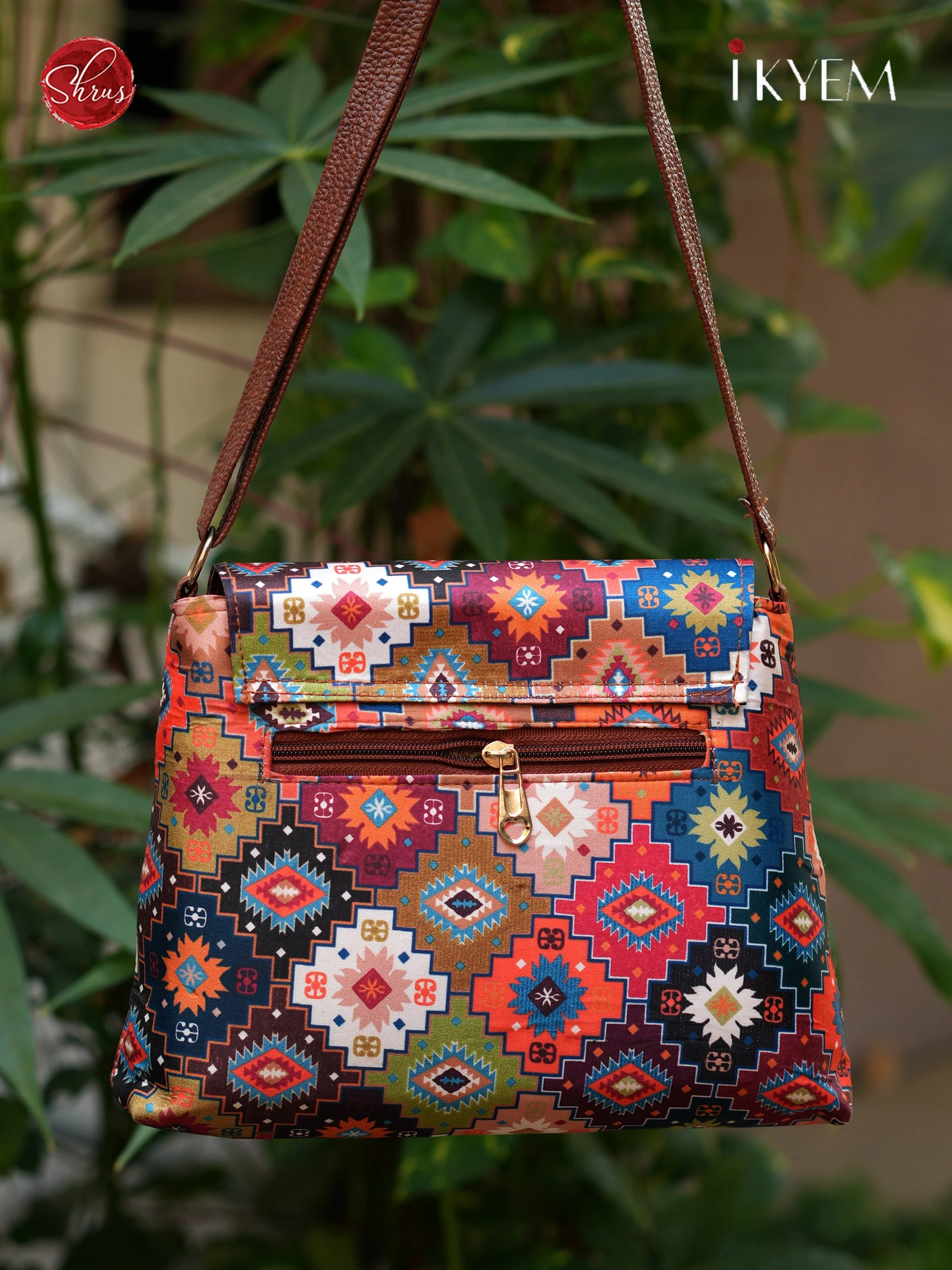 Pink - Printed hand bag - Image 2