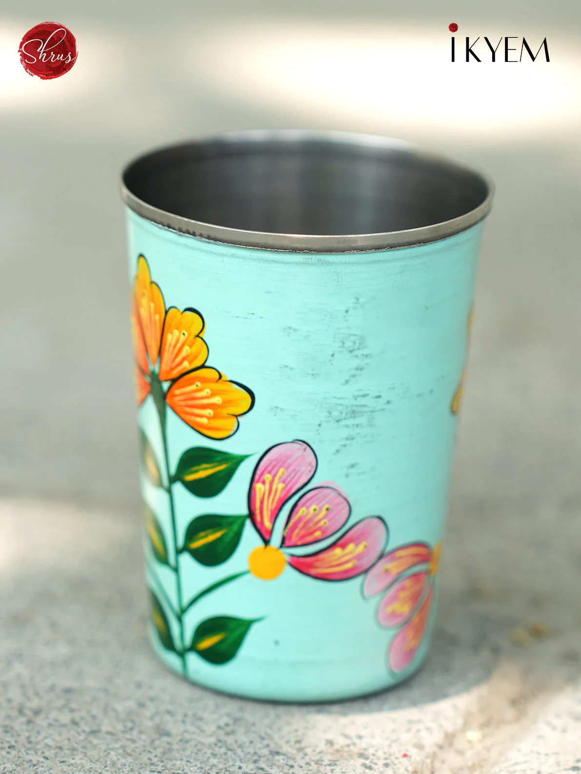 Hand Painted Enamel Tumbler