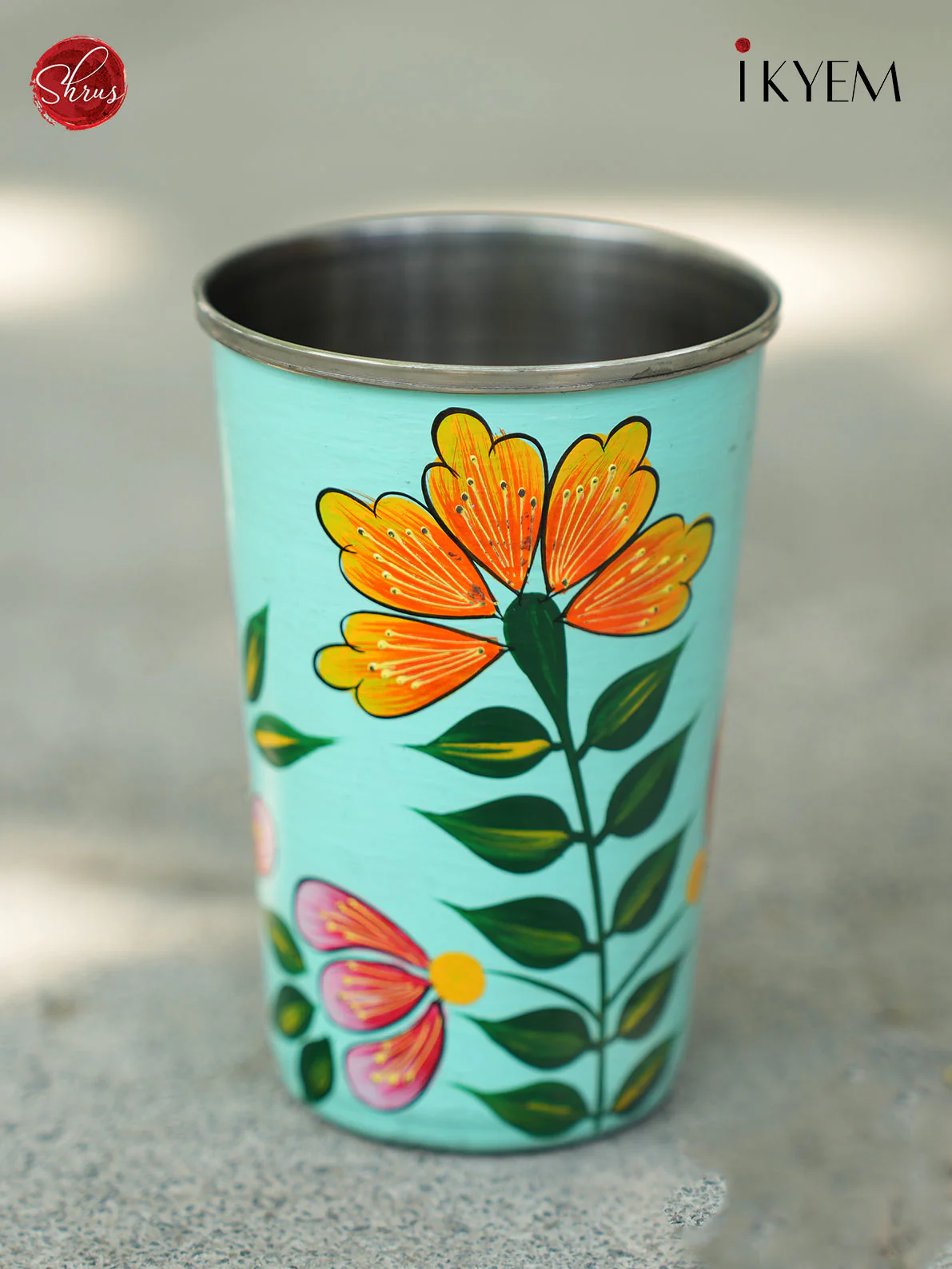 Handpainted Enamel Tumbler