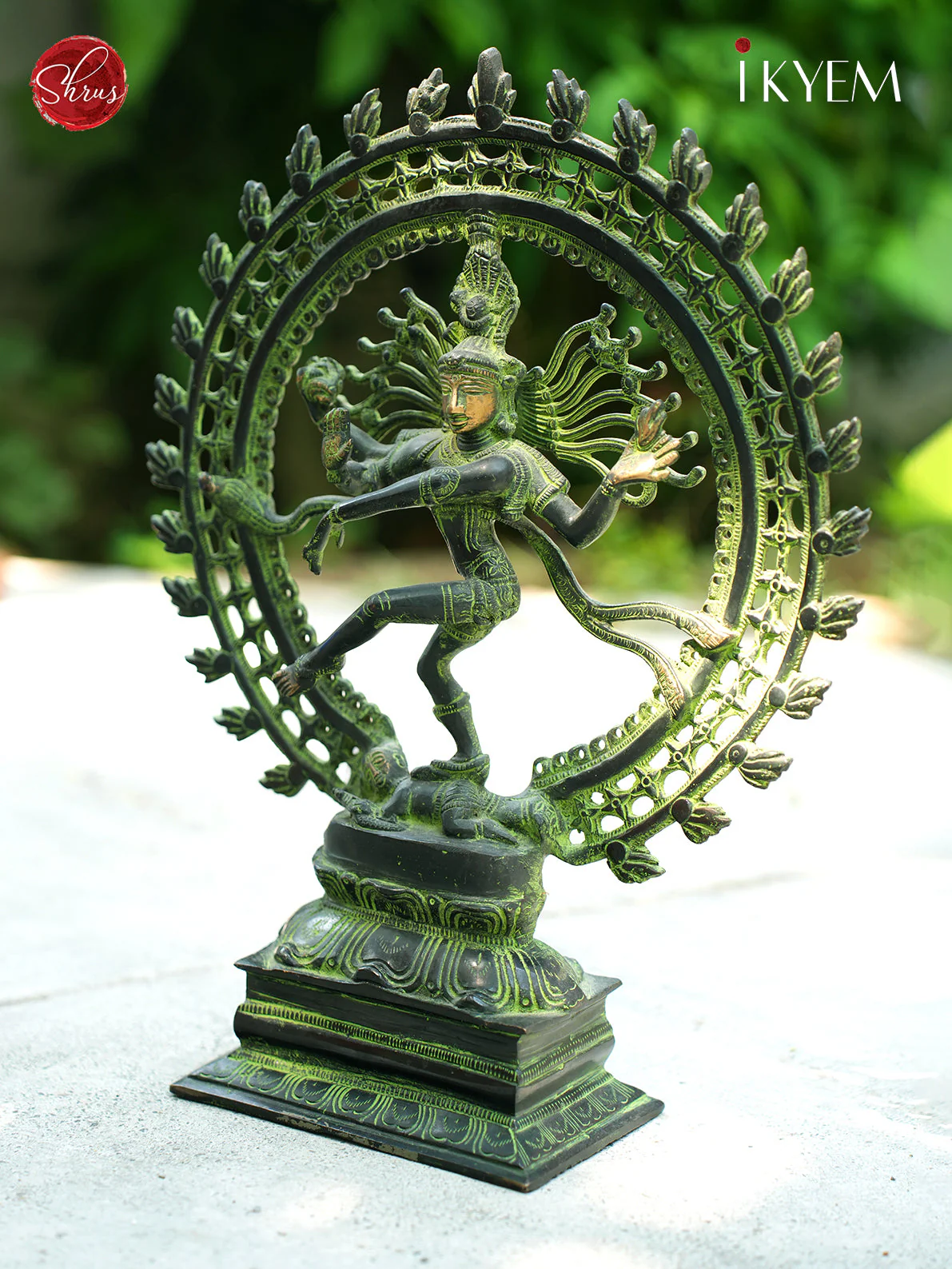 Brass Natarajar Idol (Antique Finish) 17 inches - Image 3