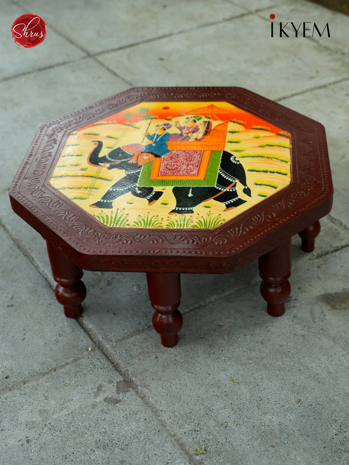 Handpainted wooden Tea Table