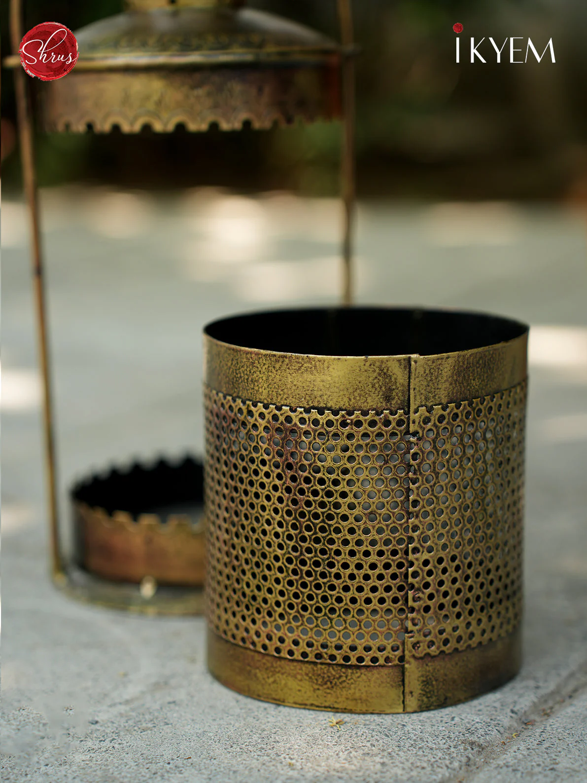 Antique Jalli work Hanging Lantern - Image 2