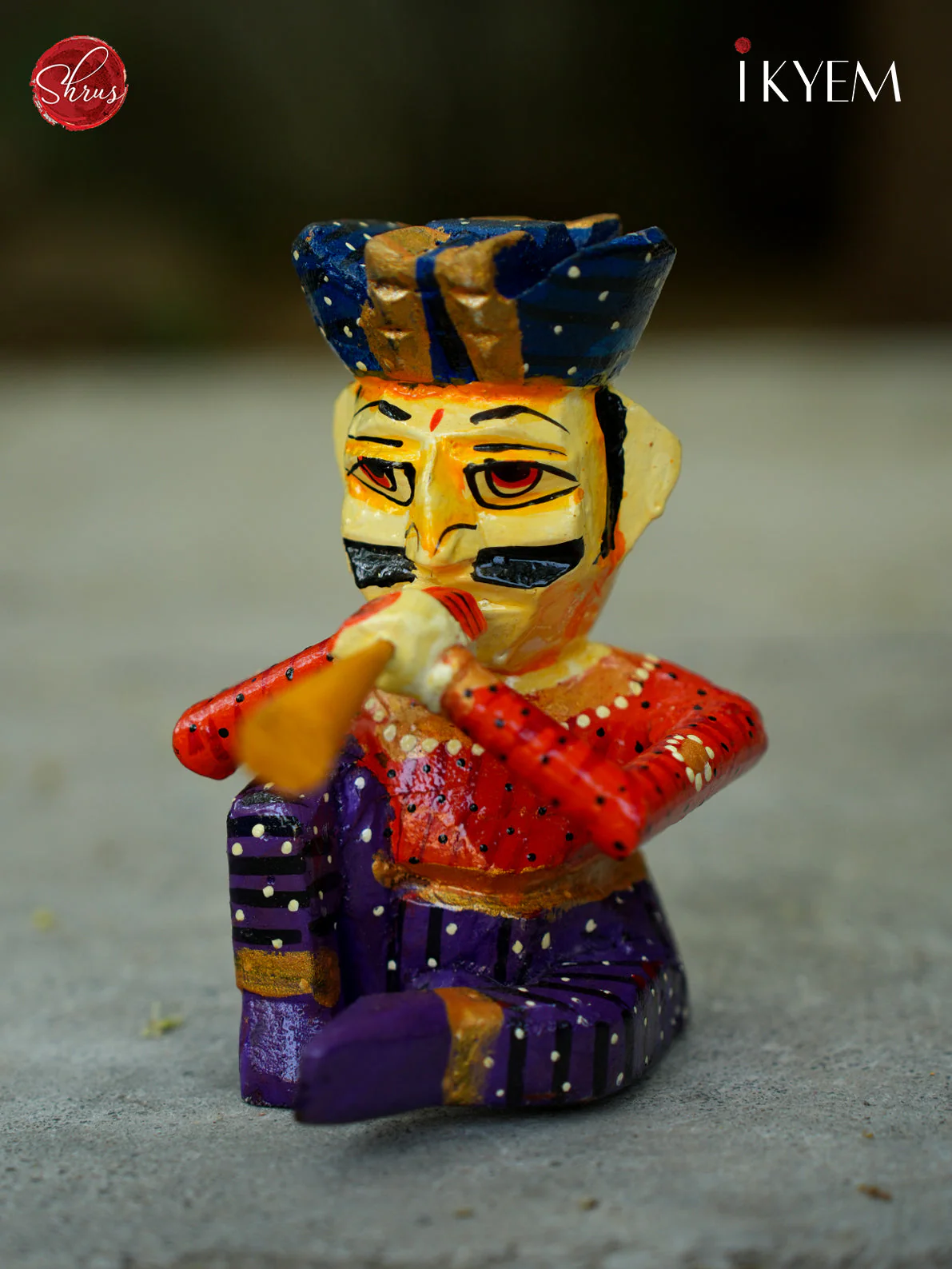 Handpainted Rajasthani Babla Musician Dolls Set - Image 6