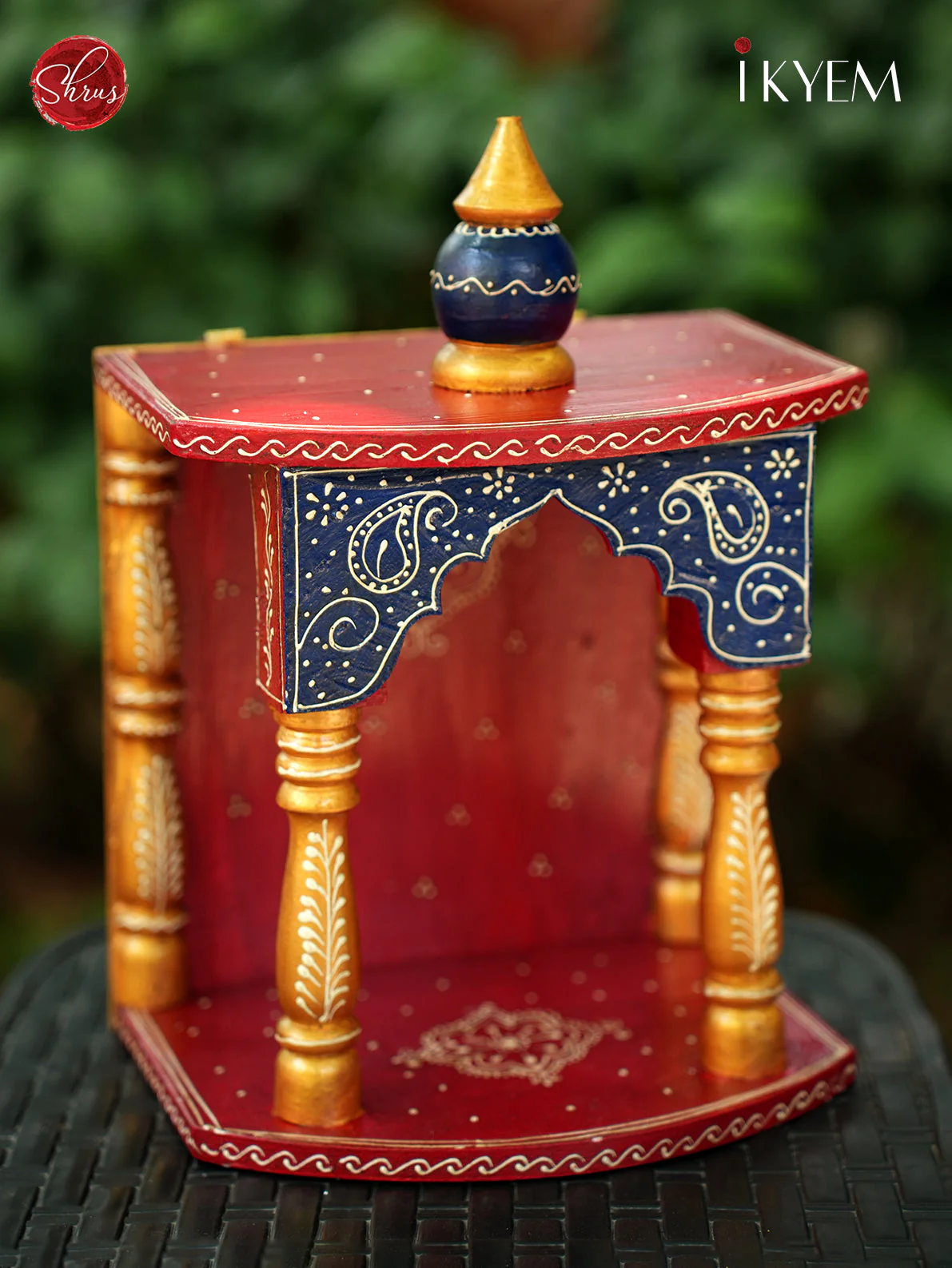 Handcrafted Wooden Temple - Image 2