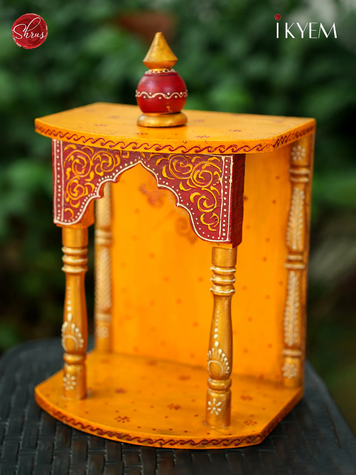 Hand Painted Pooja Mantap - Image 3