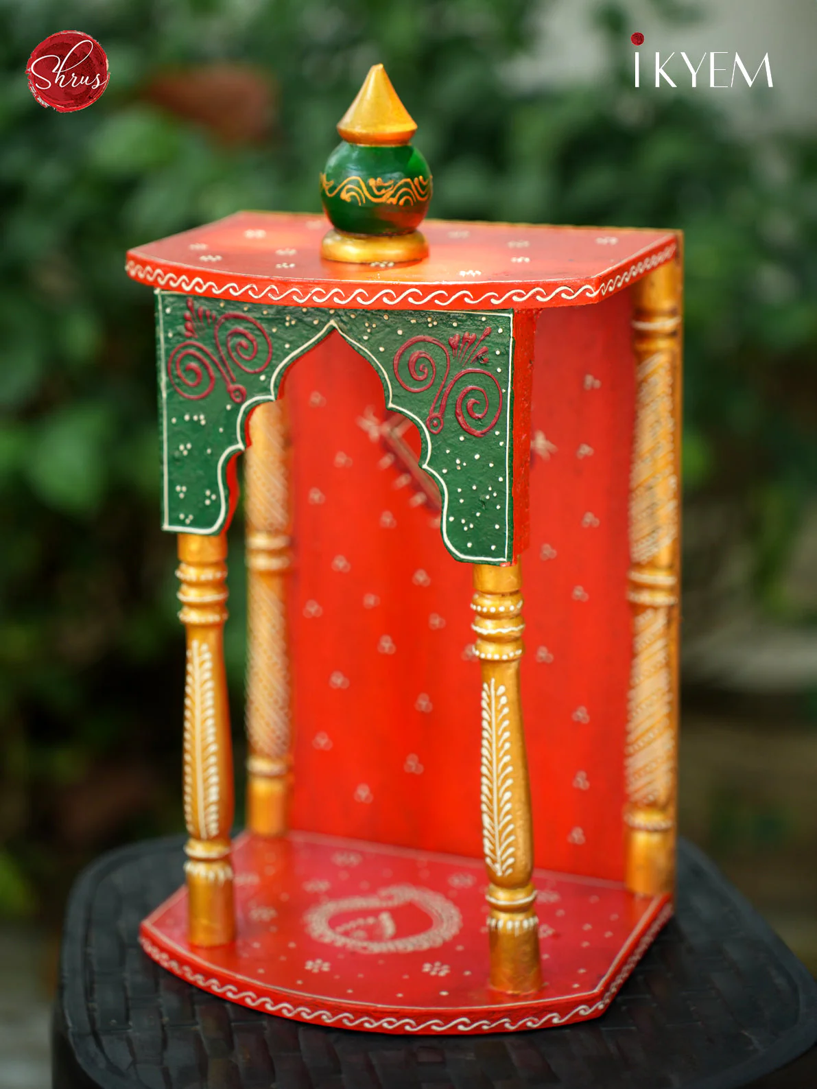 Hand Painted Pooja Mantap - Image 3