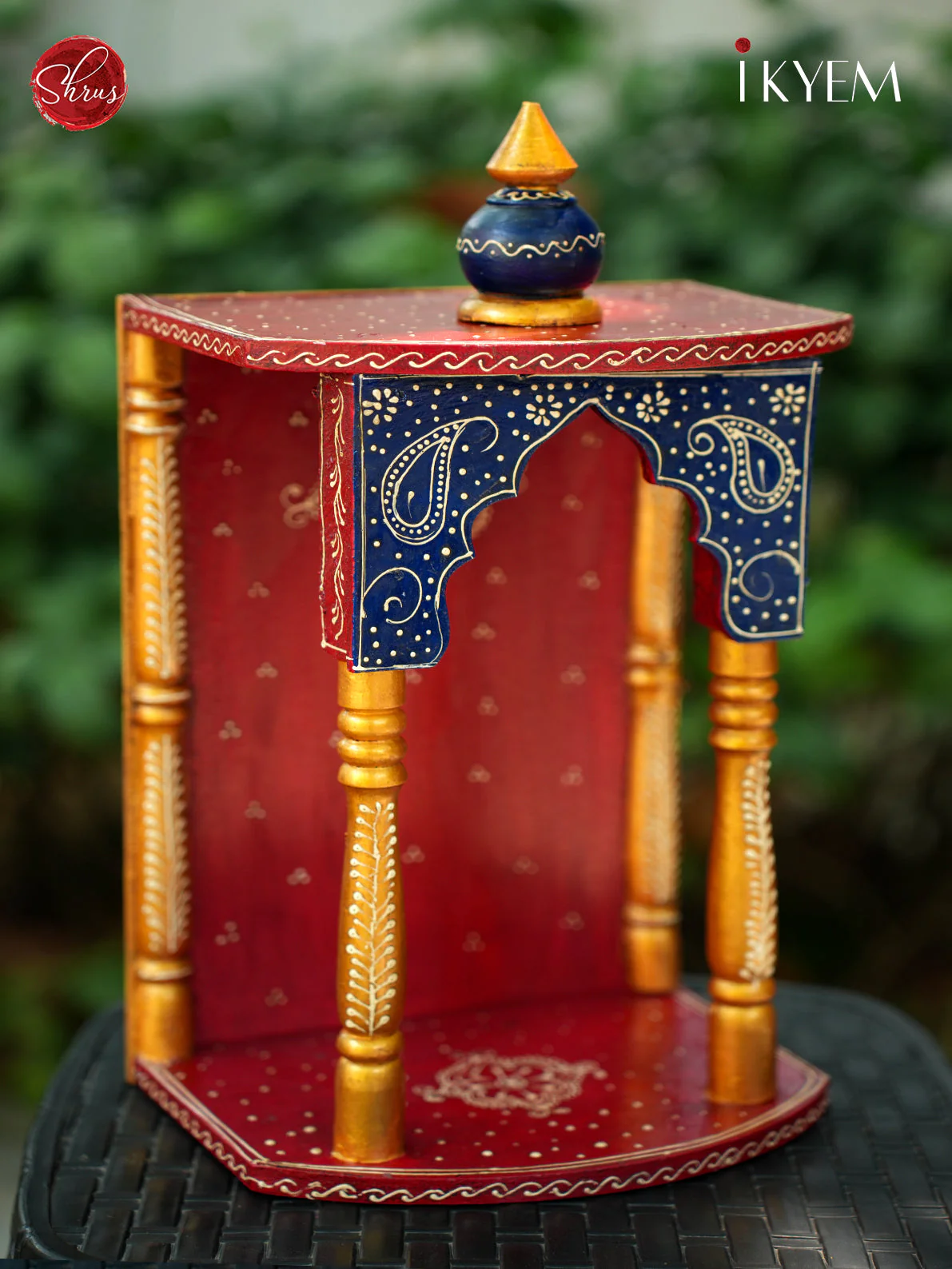 Hand Painted Pooja Mantap - Image 2