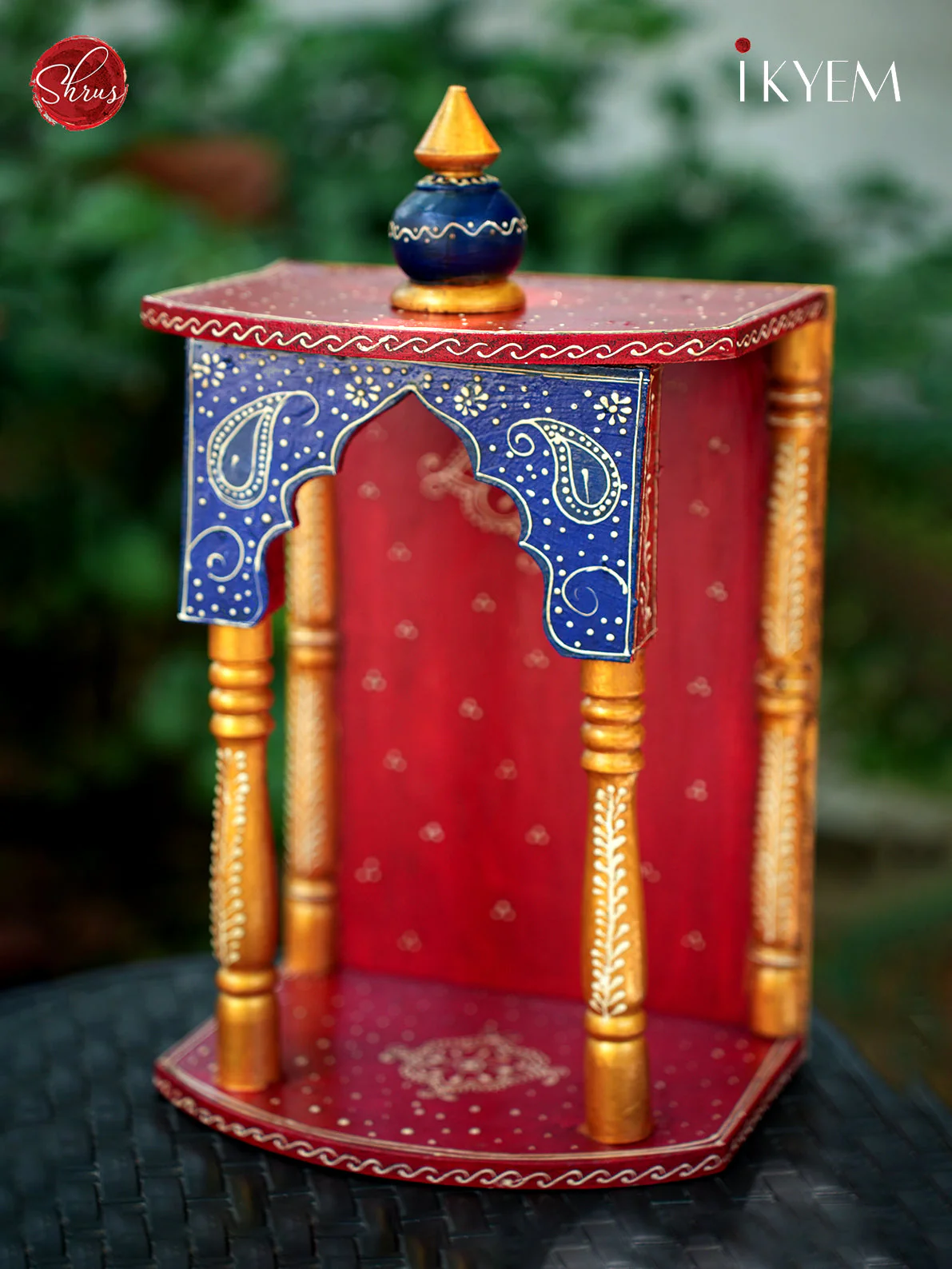 Hand Painted Pooja Mantap - Image 3