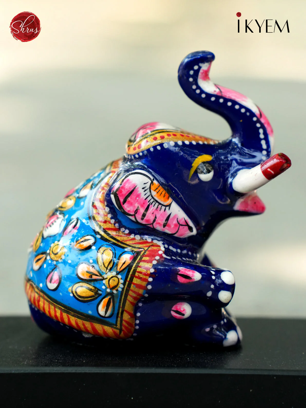 Ganesha with Elephant Ceramic doll - Image 3