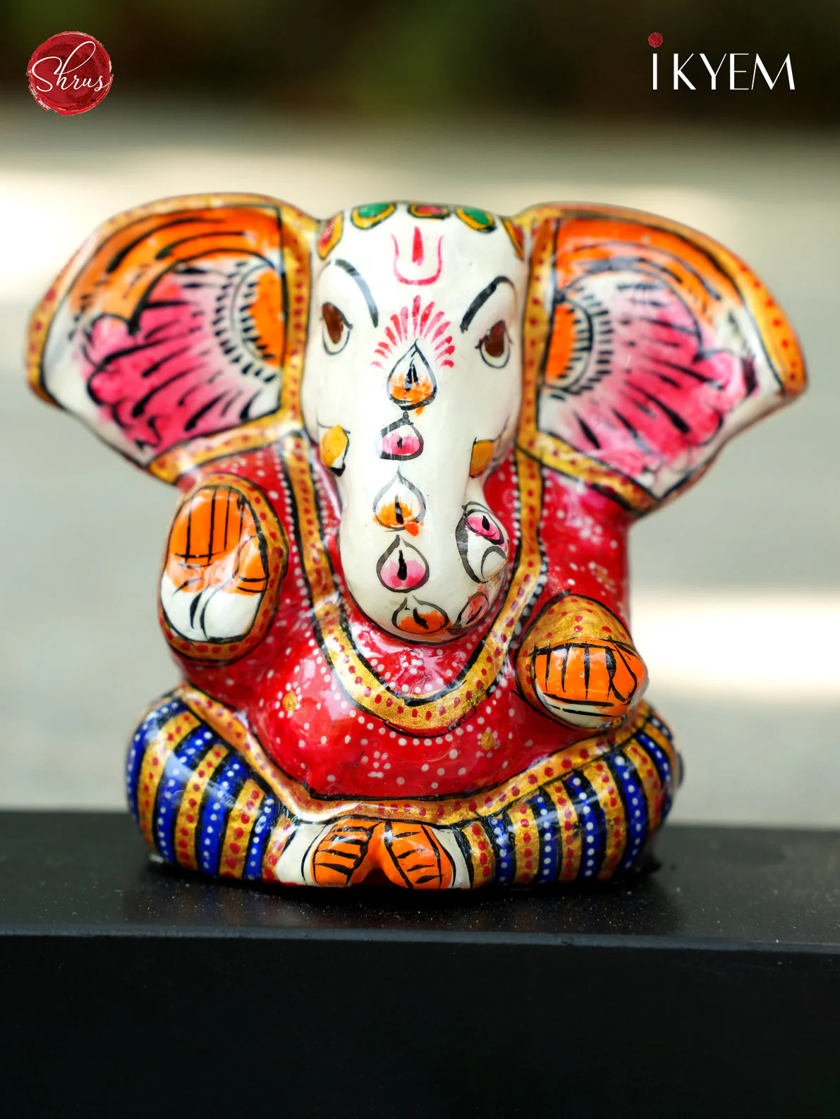 Ganesha with Elephant Ceramic doll - Image 2
