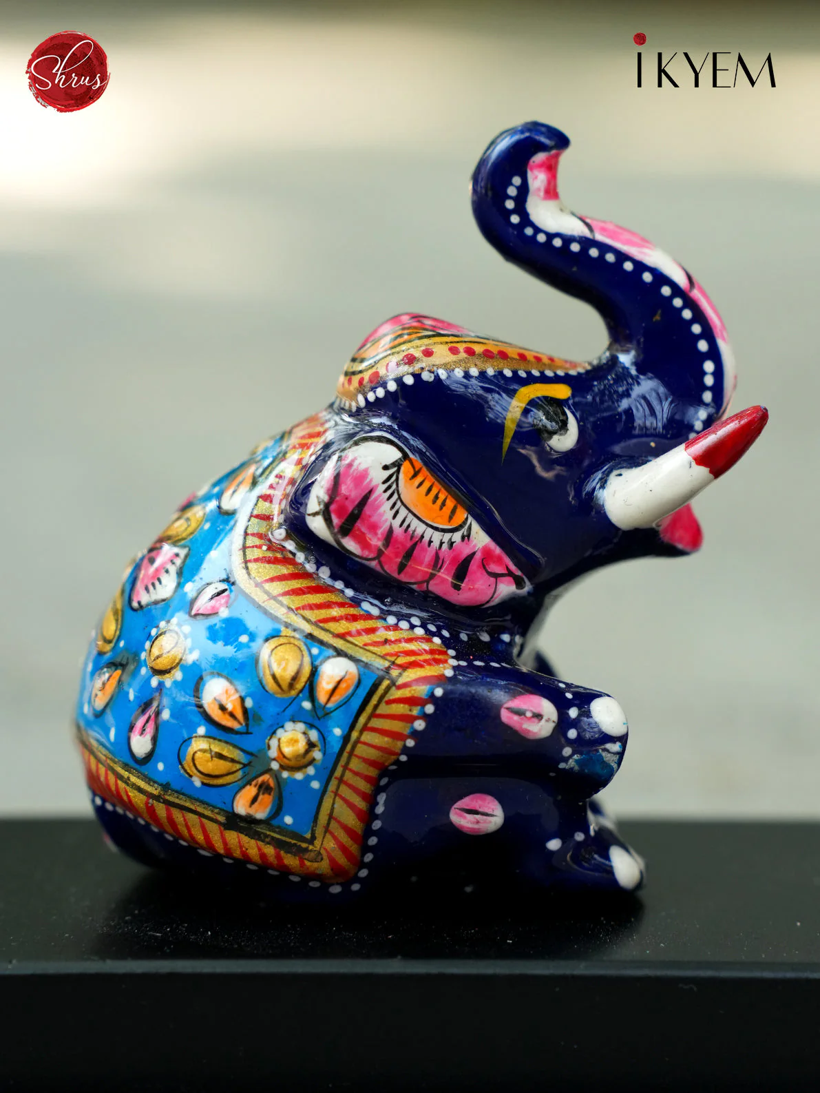 Ganesha with Elephant Ceramic doll - Image 3