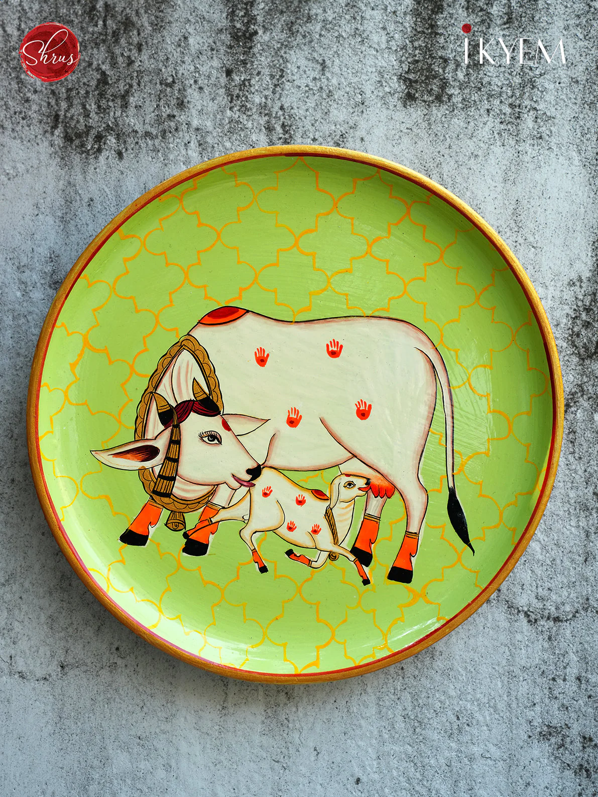 Handpainted Pichwai Wall plate