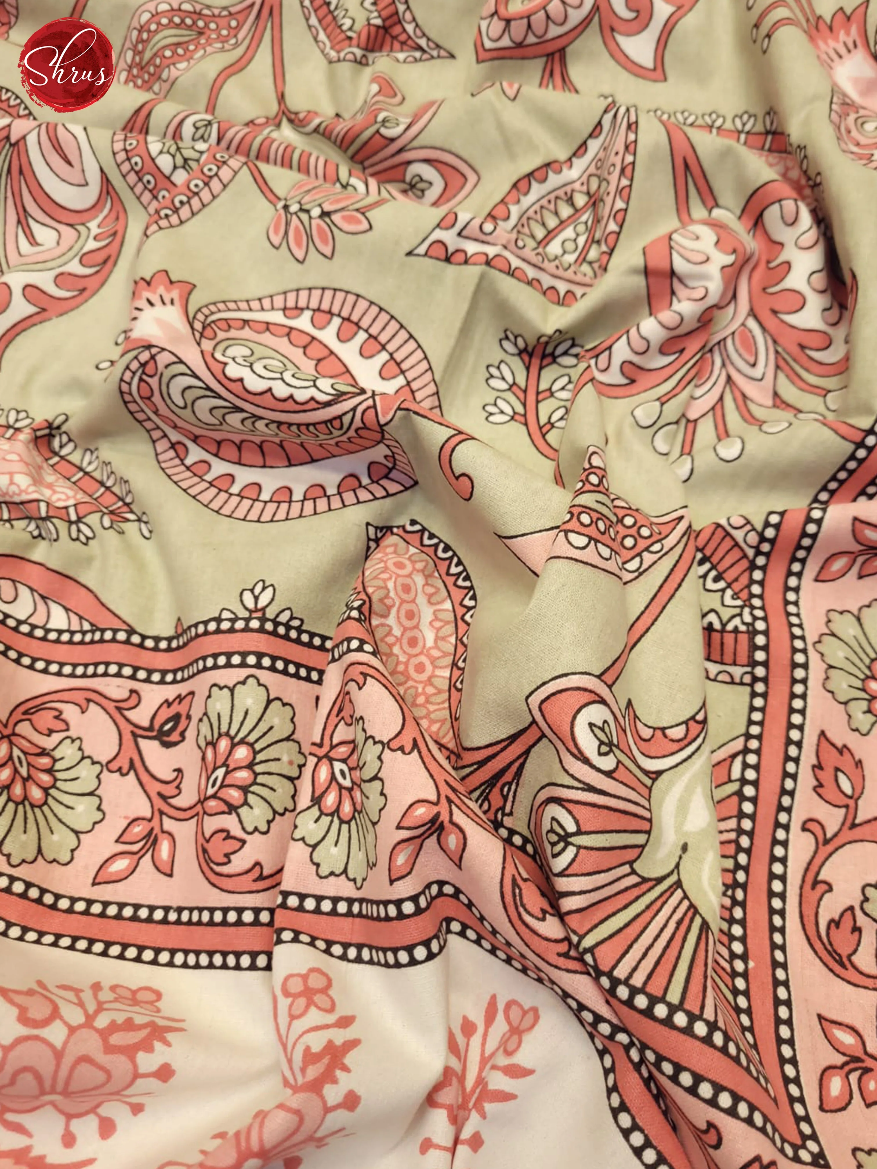 Grey & Cream - Jaipuri Printed Double Bed Spread