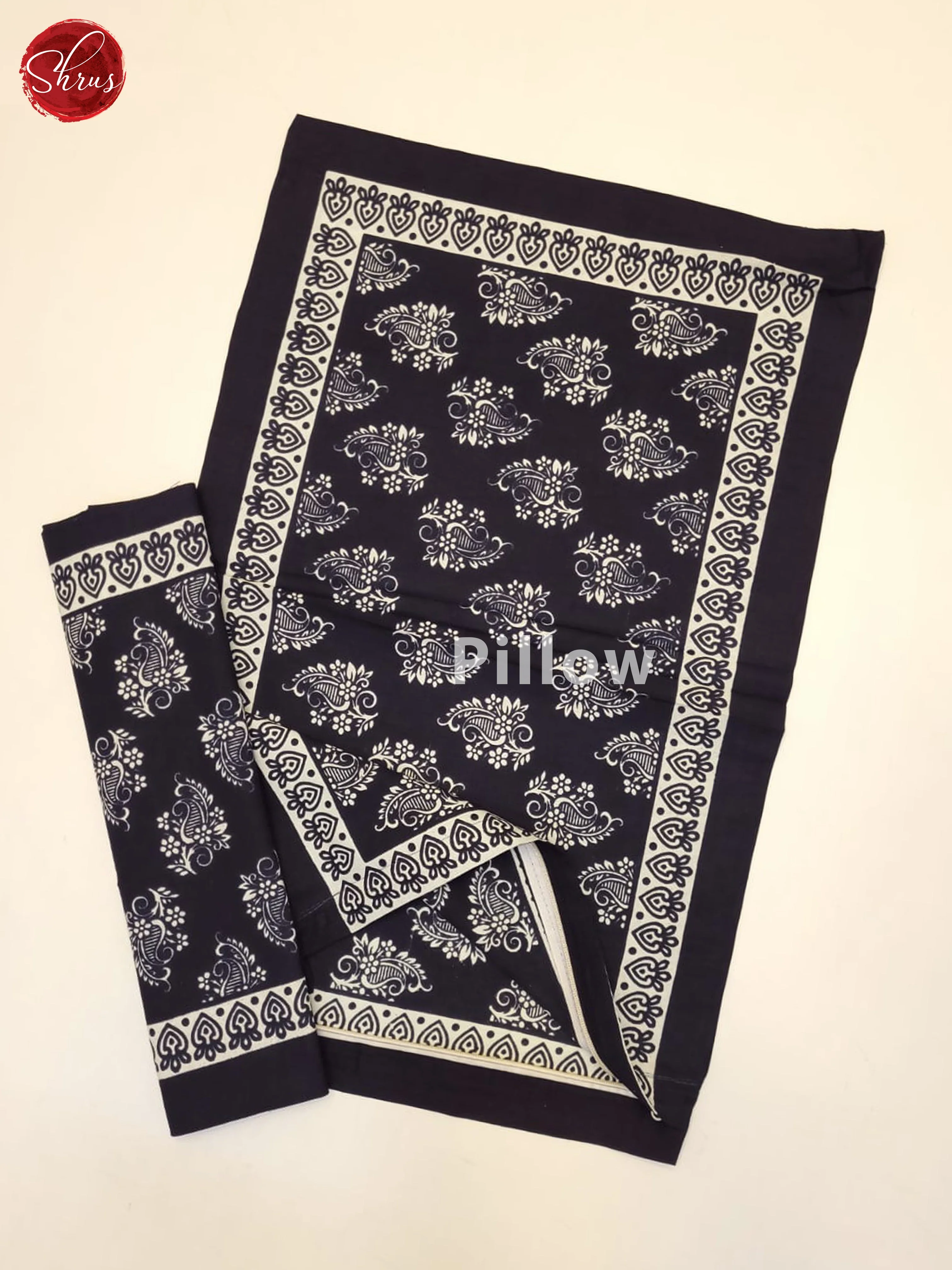 Black & White - Jaipuri Printed Double Bed Spread - Image 3