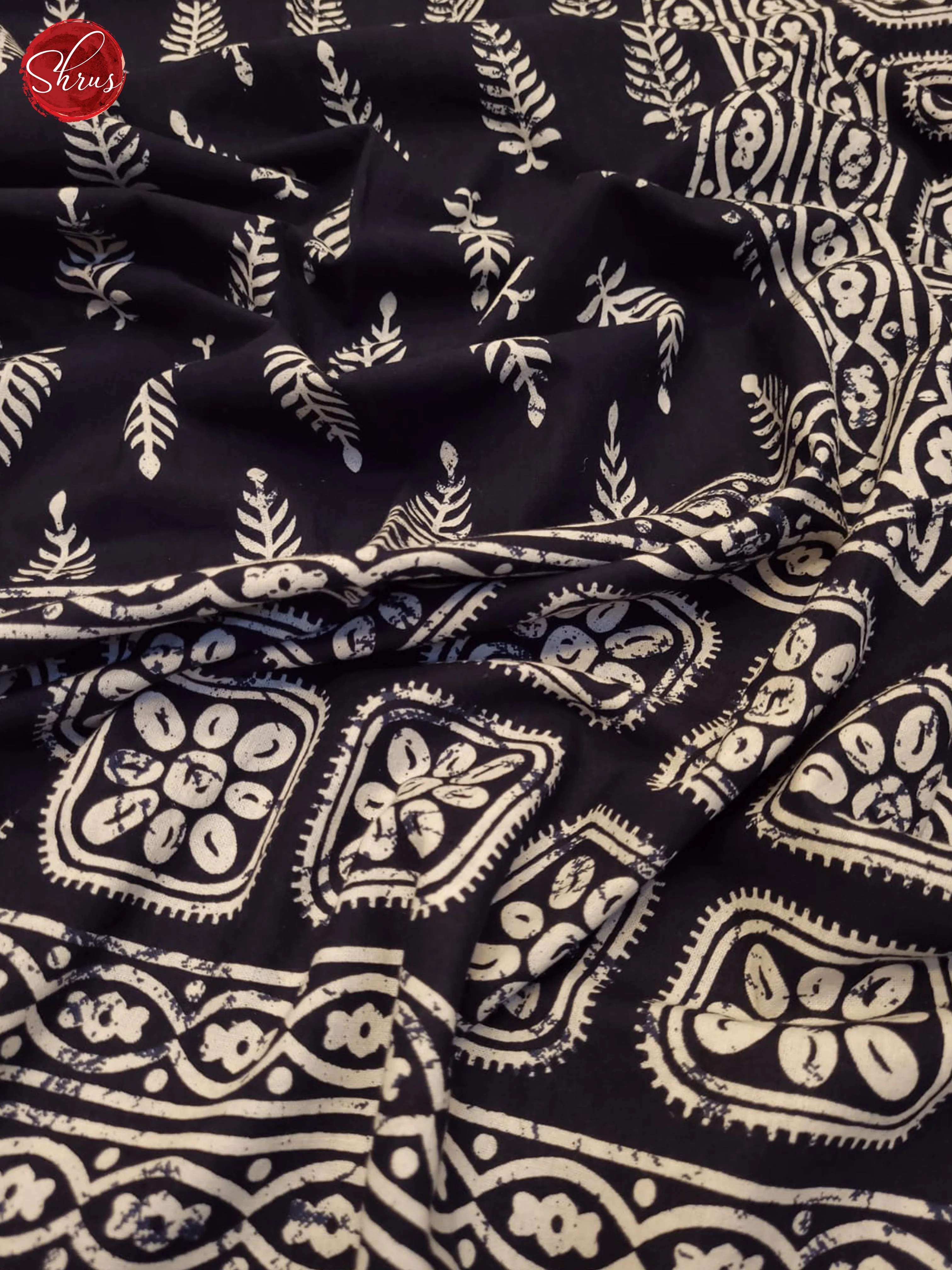 Black & White - Jaipuri Printed Double Bed Spread