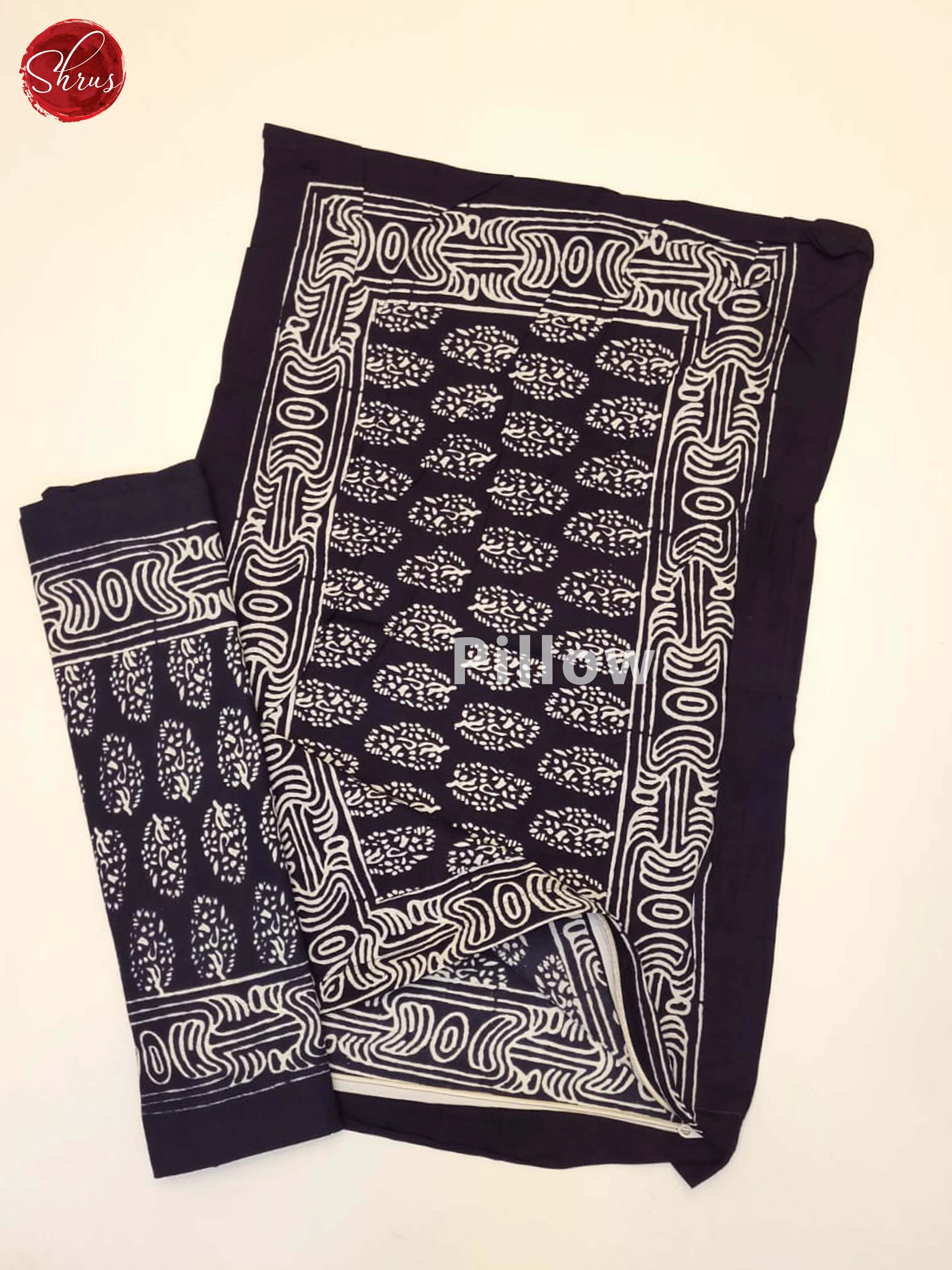 Black- Jaipuri Printed Double Bed Spread - Image 3