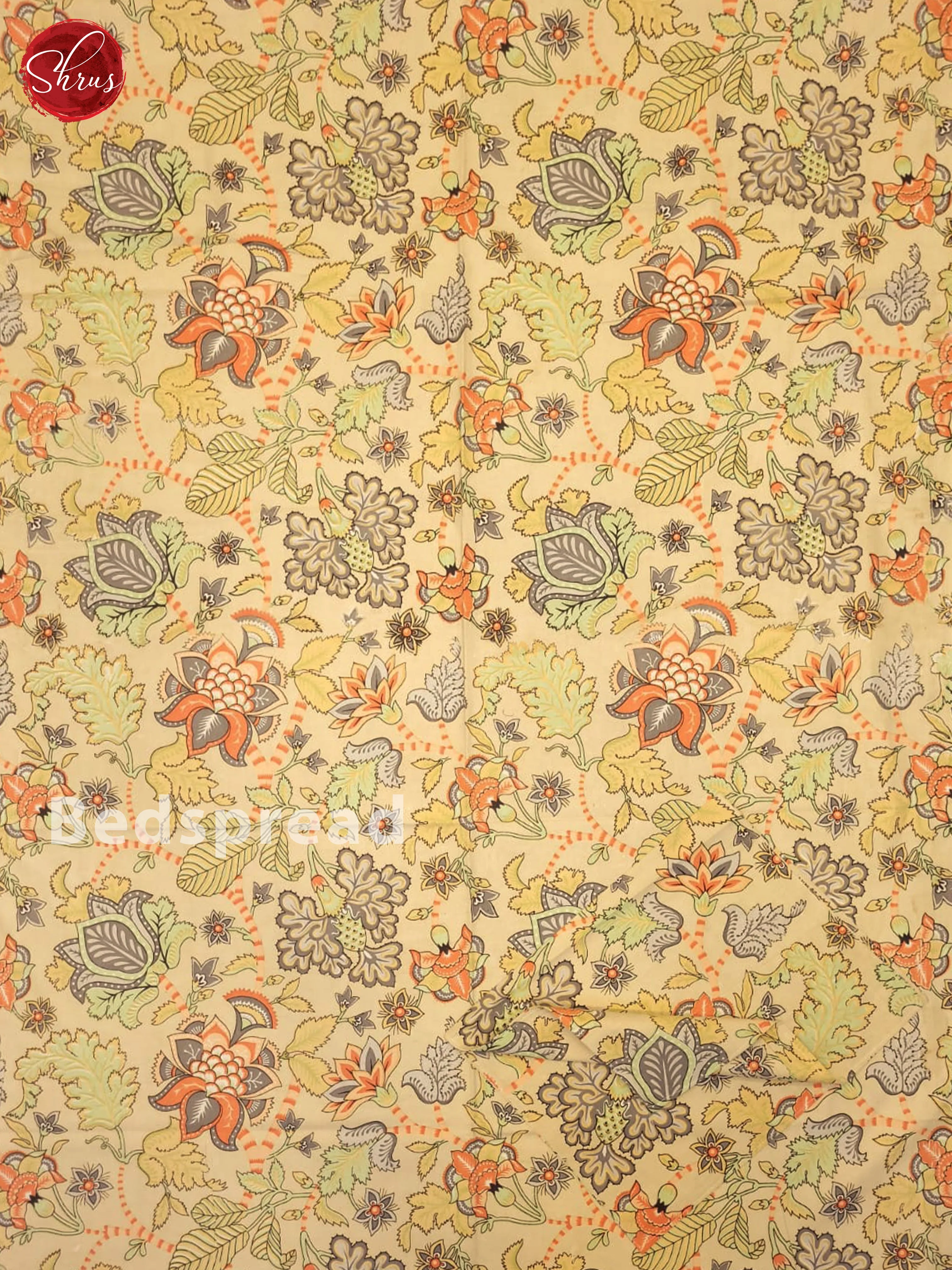 Grey - Jaipuri Printed Double Bed Spread - Image 2