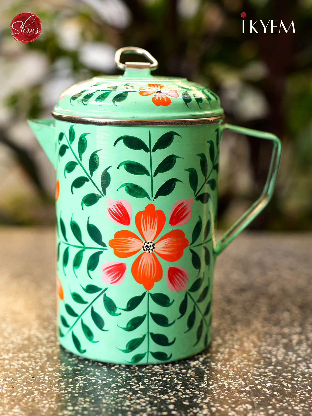 Hand Painted Stainless Steel Jug