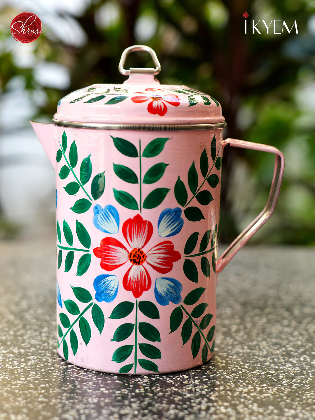 Hand Painted Stainless Steel Jug