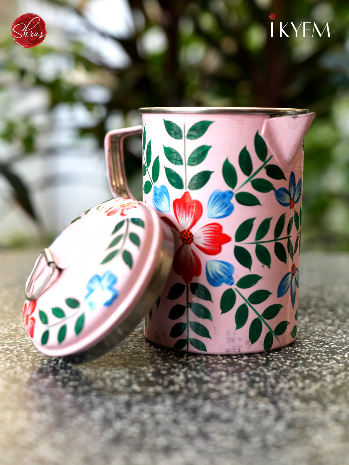 Hand Painted Stainless Steel Jug - Image 2