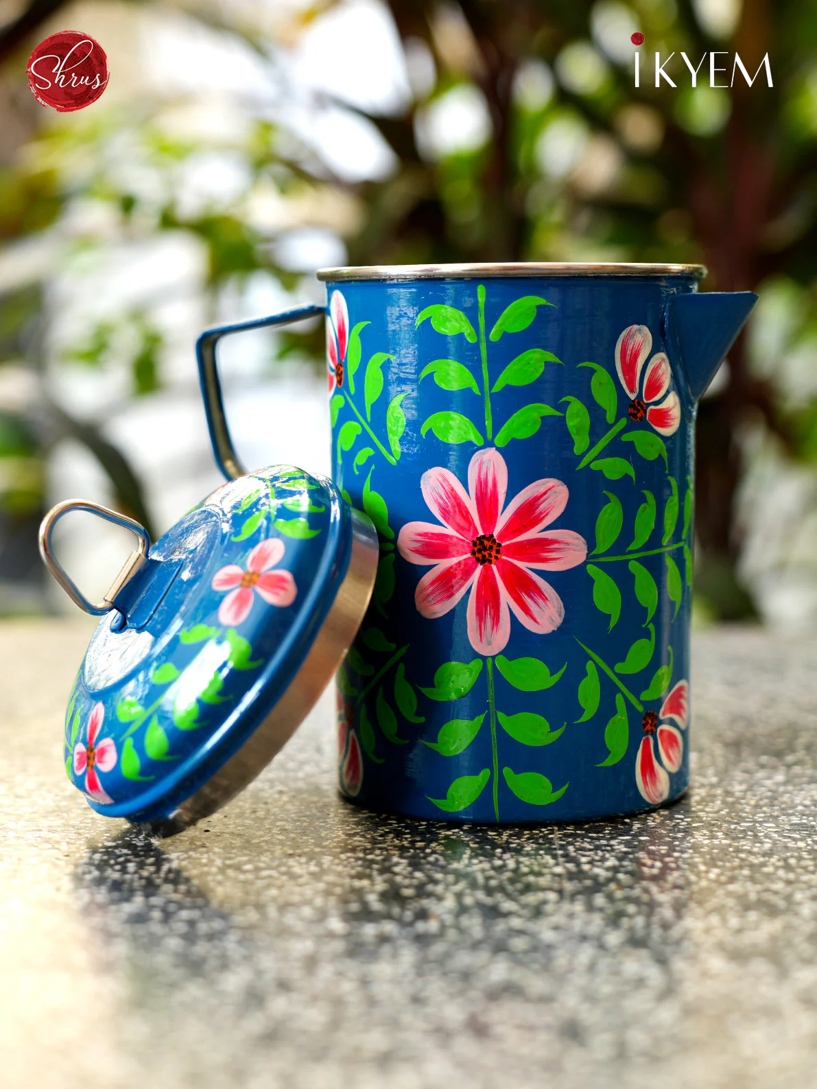 Hand Painted Stainless Steel Jug - Image 2