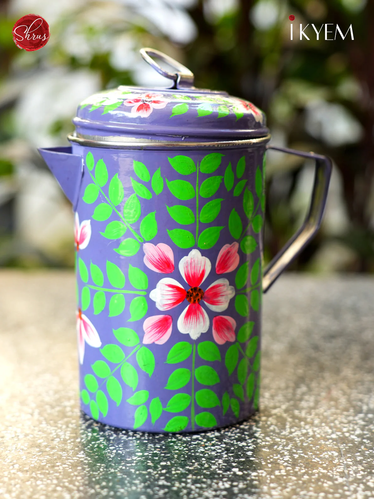 Hand Painted Stainless Steel Jug