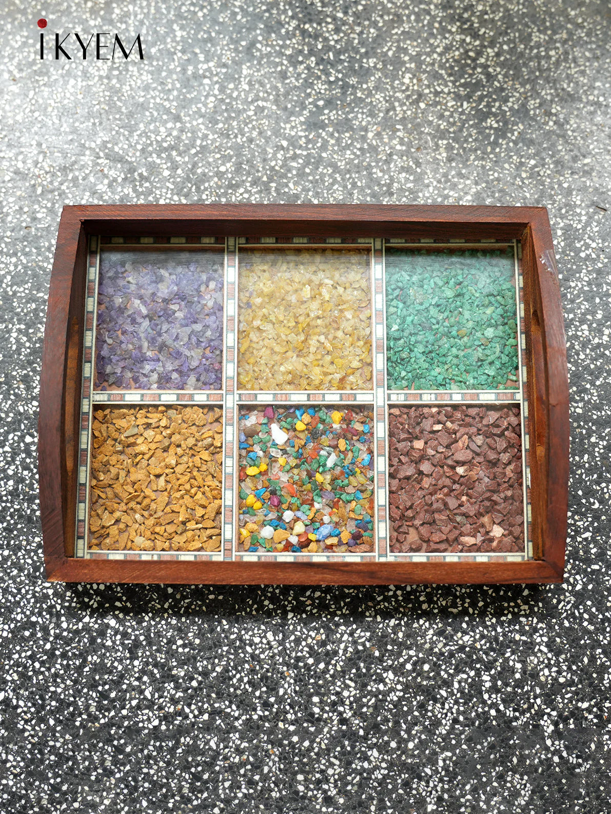 Wooden Gems Stone Tray - Image 3
