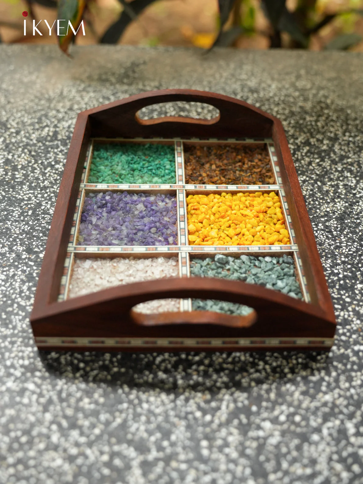 Wooden Gems Stone Tray - Image 2
