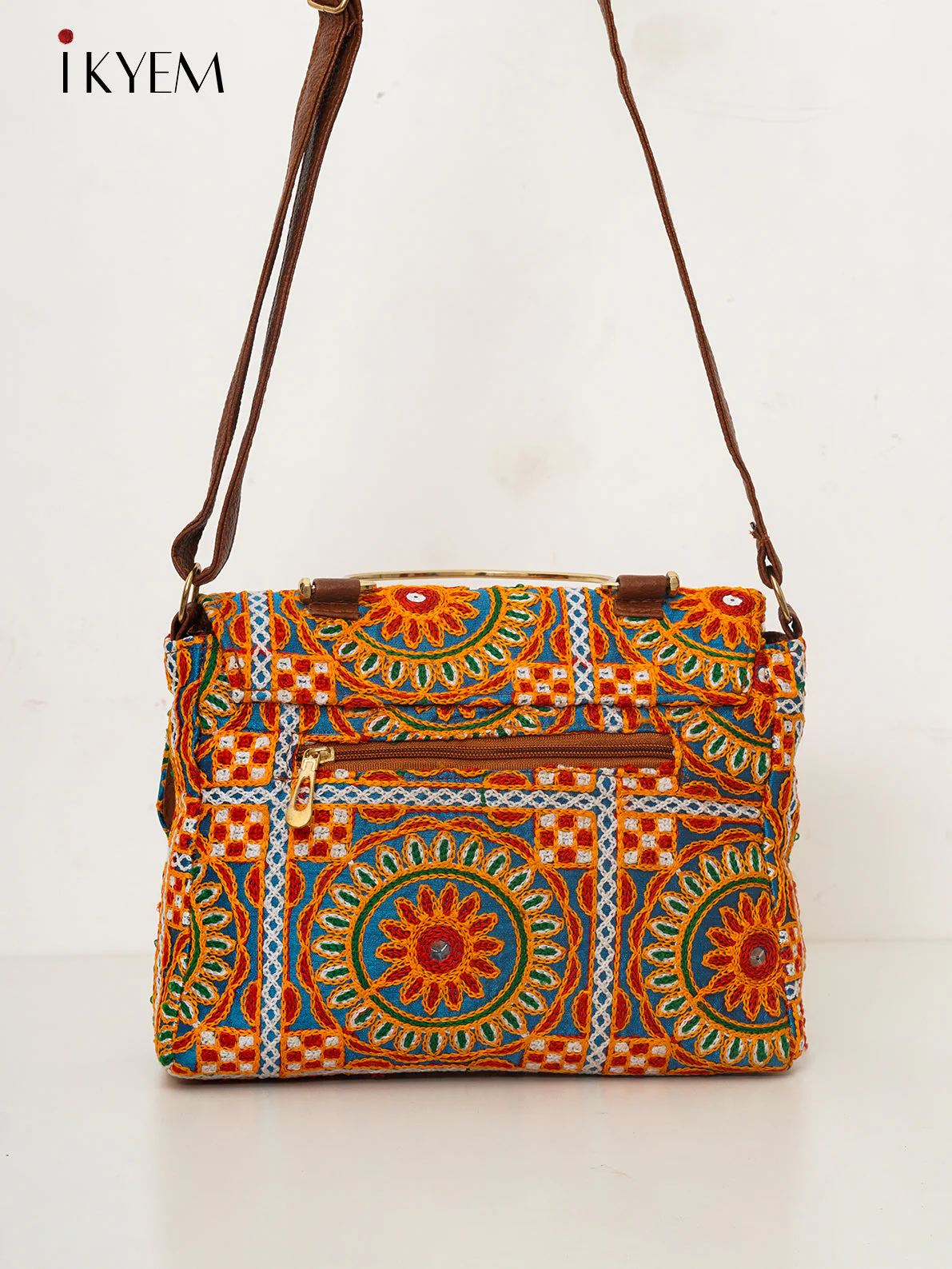 Mustard & Blue - Ajrakh Handbag - Image 2