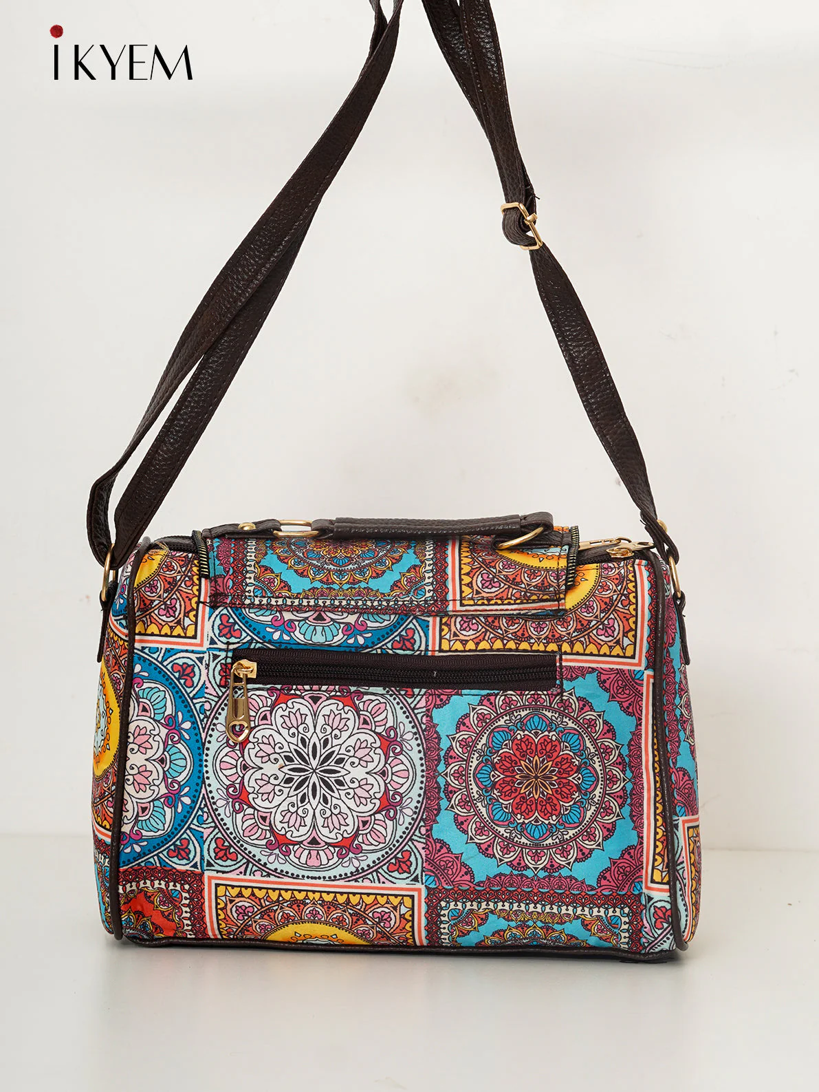 Multicolor & Brown - Ajrakh Handbag - Image 2
