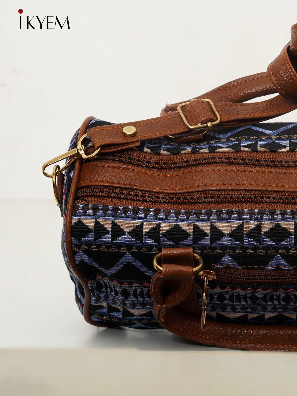 Blue & Black - Ajrakh Handbag - Image 3