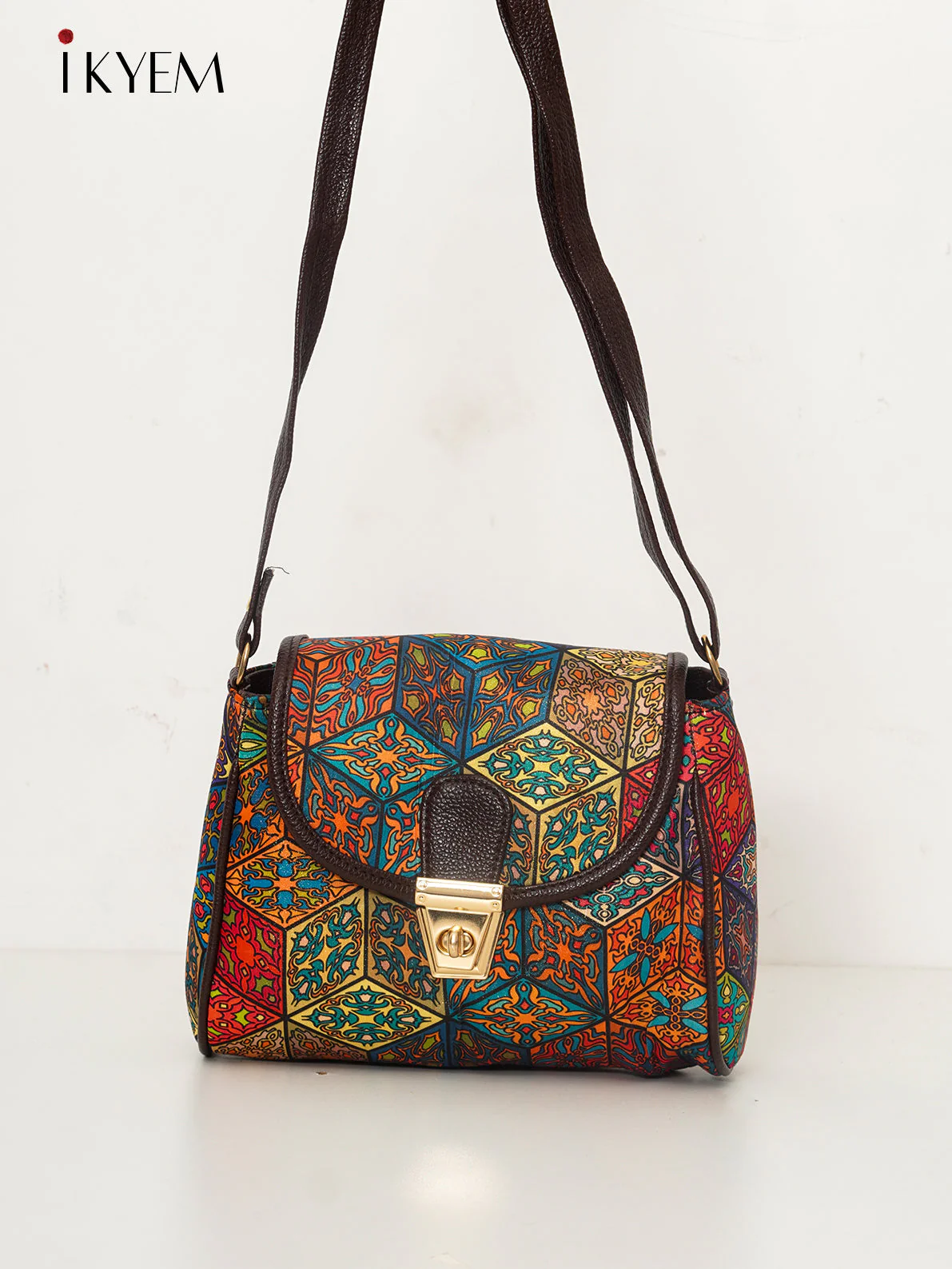 Multicolor & Brown - Ajrakh Handbags