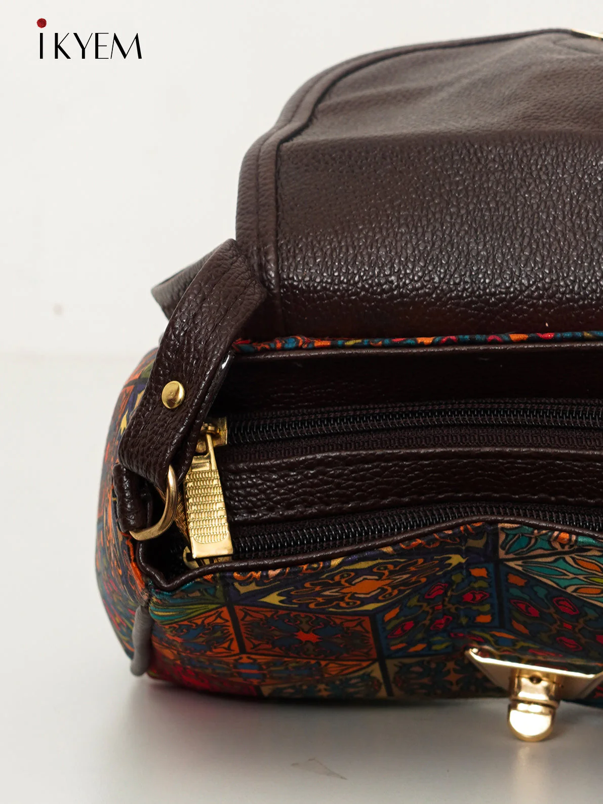 Multicolor & Brown - Ajrakh Handbags - Image 3
