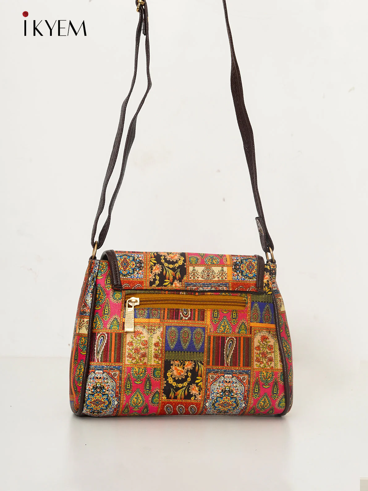 Multicolor & Brown - Ajrakh Handbags - Image 2