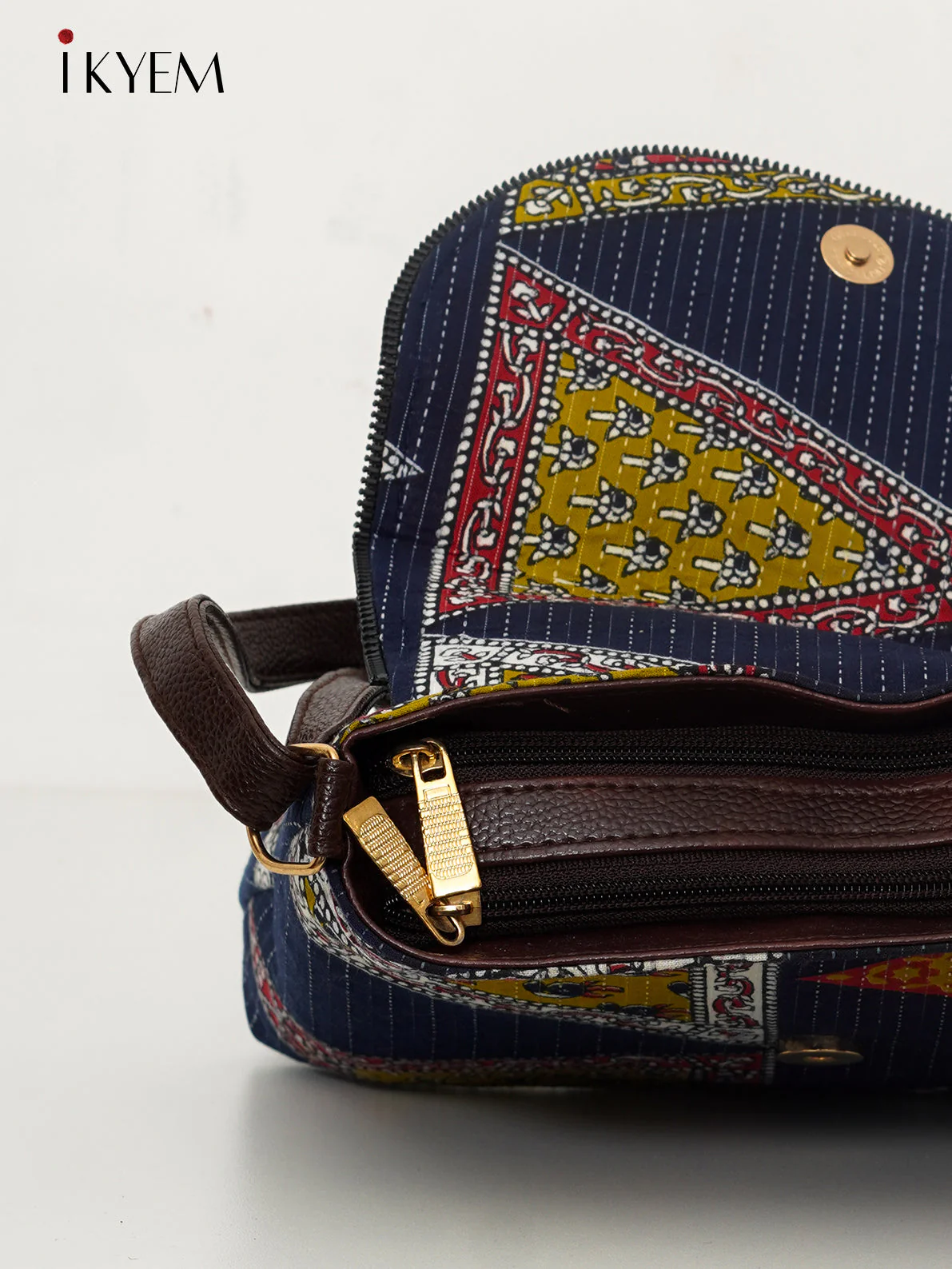 Blue - Ajrakh handbags - Image 3